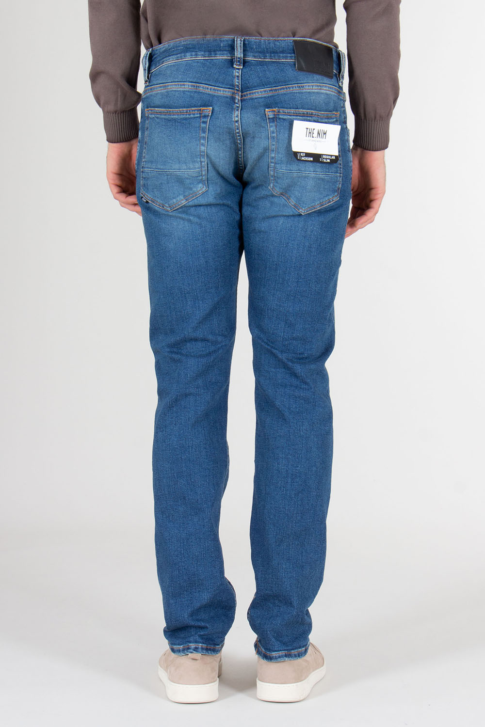 THE NIM Regular Slim Fit Cotton Stretch Denim Jeans