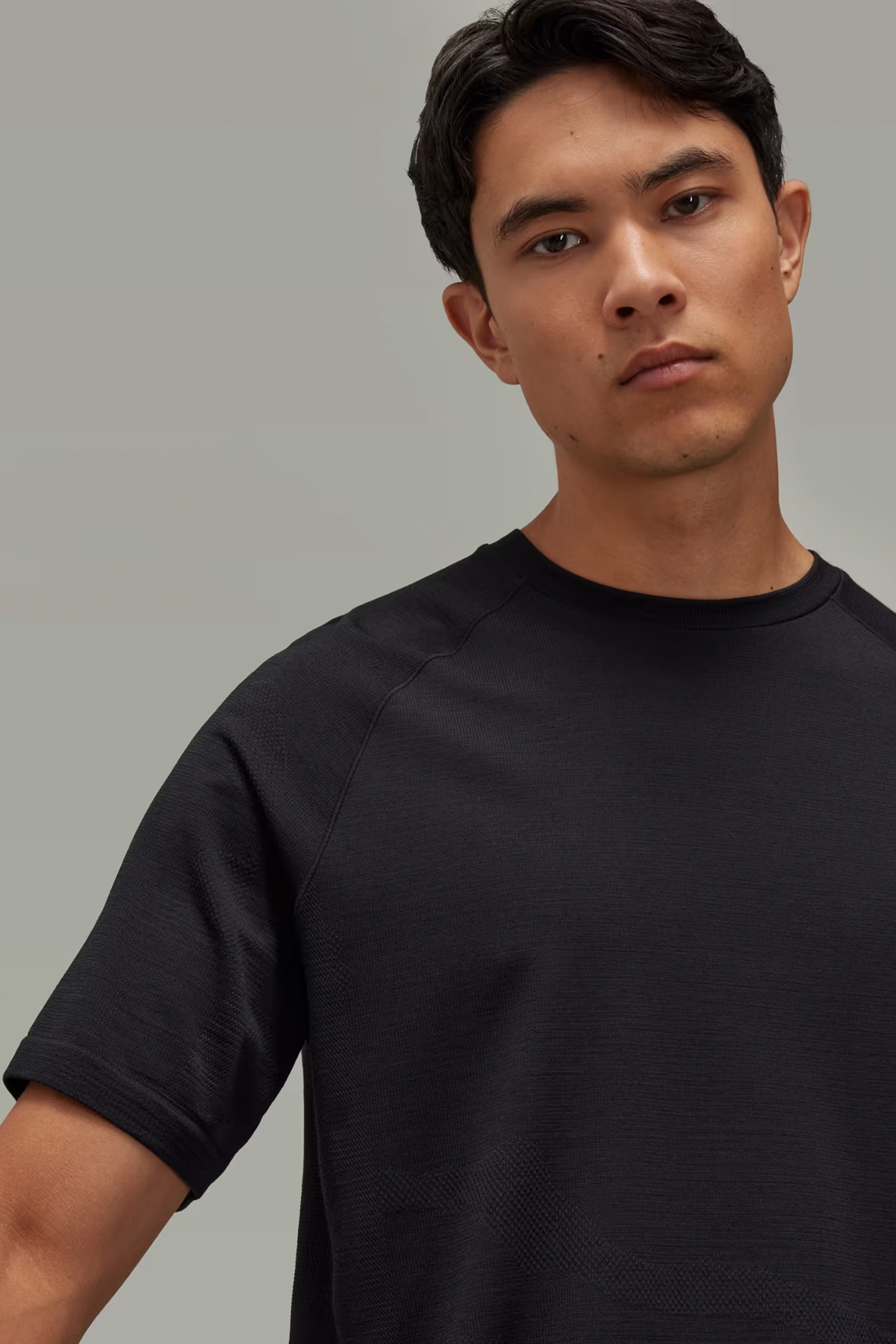 Y-3 Recycled Polyester-Wool Blend Running T-Shirt Y-3 Recycled Polyester-Wool Blend Running T-Shirt
