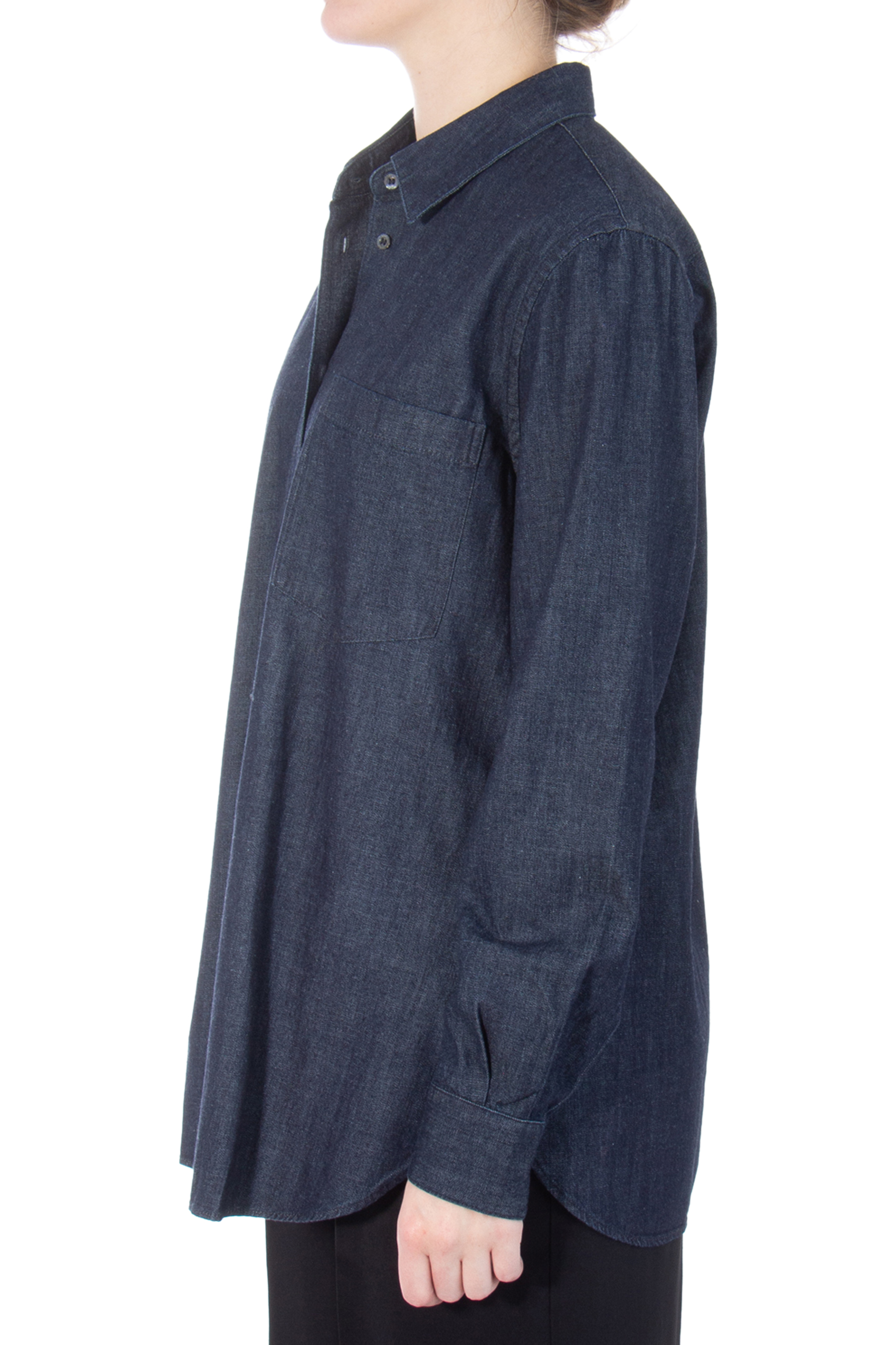 ASPESI Indigo Dyed Denim Blouse