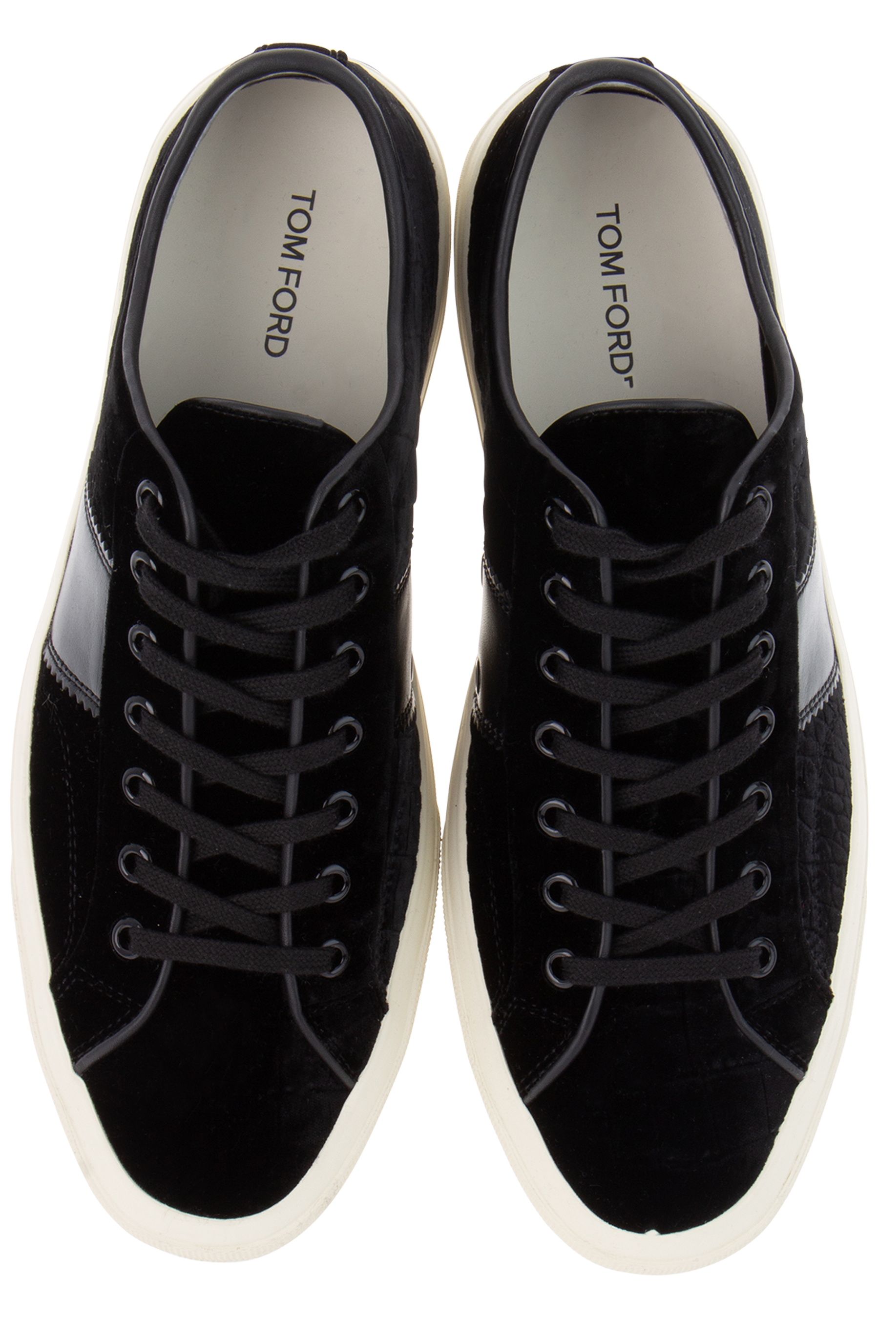 TOM FORD Velvet Lace Up Sneakers Cambridge TOM FORD Velvet Lace Up Sneakers Cambridge