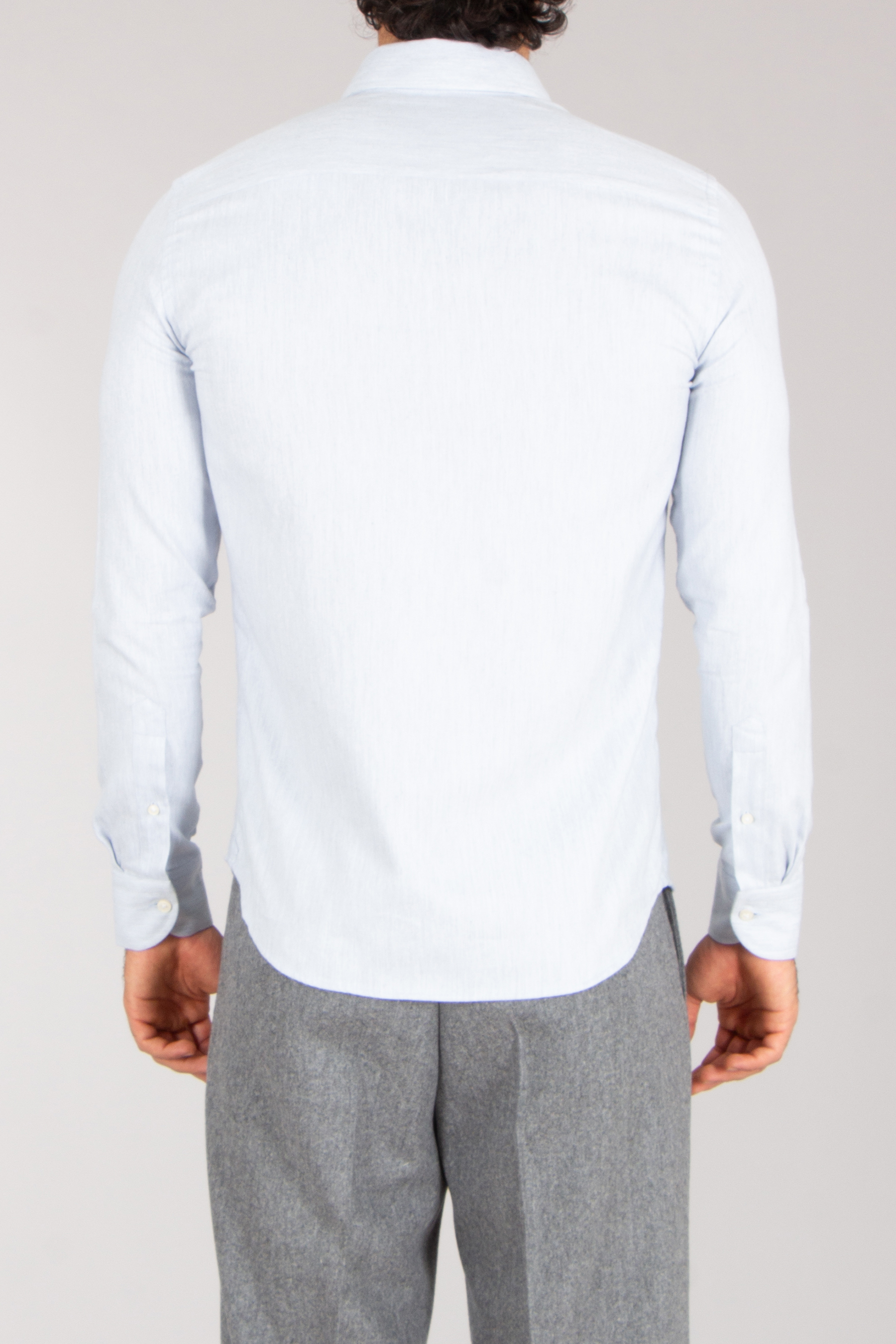 SONRISA Regular Fit Herringbone Pattern Cotton-Lyocell Flannel Shirt Langarm, Hemd, Ärmel, Leinen, Kleid, Hemd