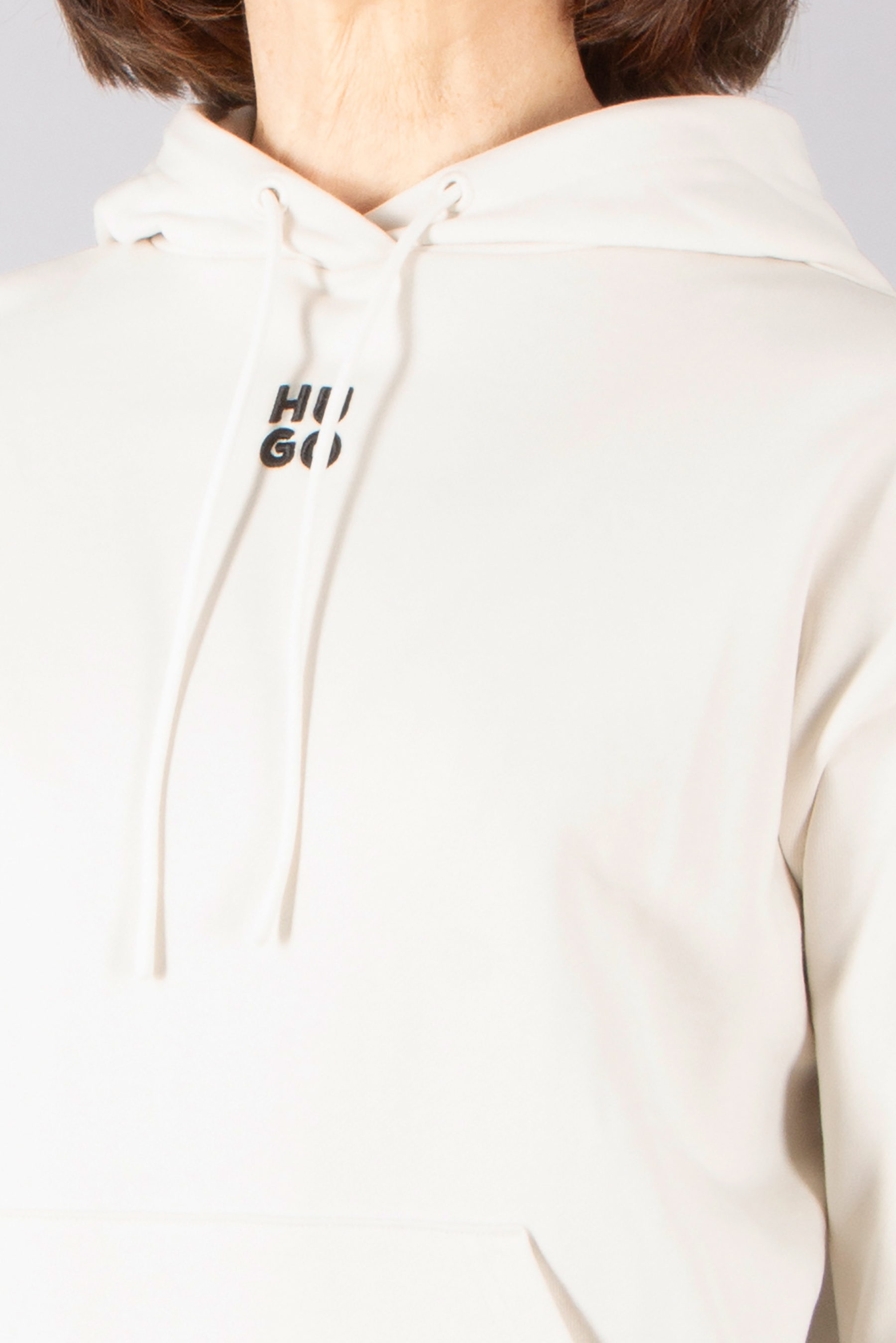 HUGO Relaxed Fit Embroidered Cotton French Terry Hoodie Delfinia HUGO Relaxed Fit Embroidered Cotton French Terry Hoodie Delfinia