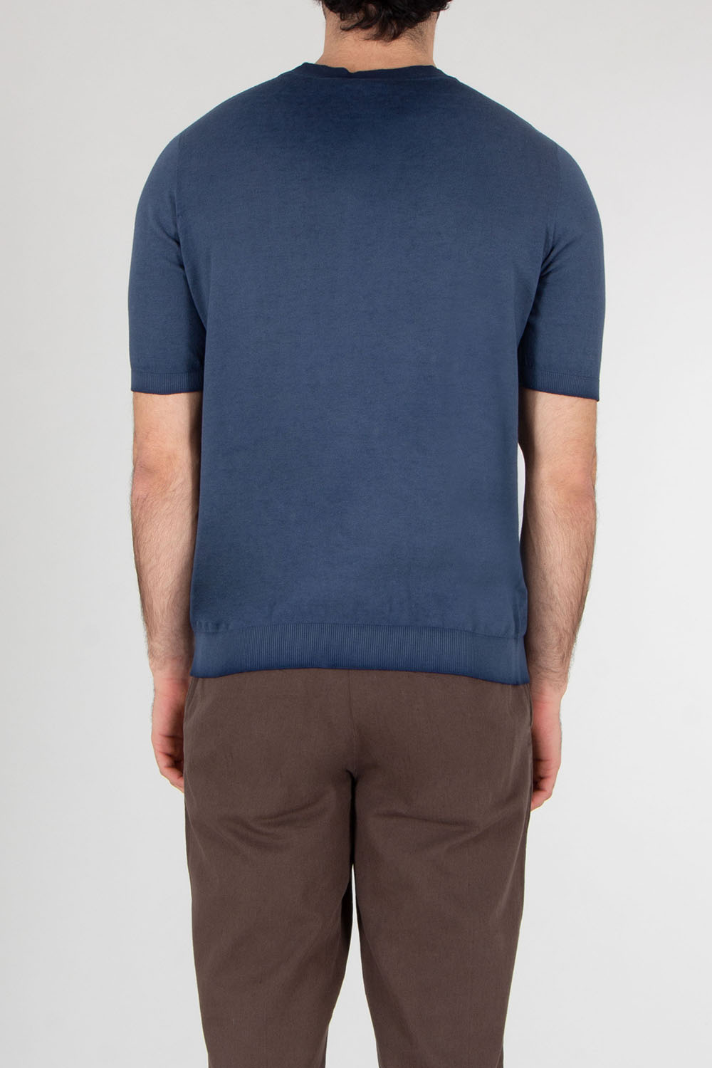 AROVESCIO Regular Fit Cotton Knit T-Shirt