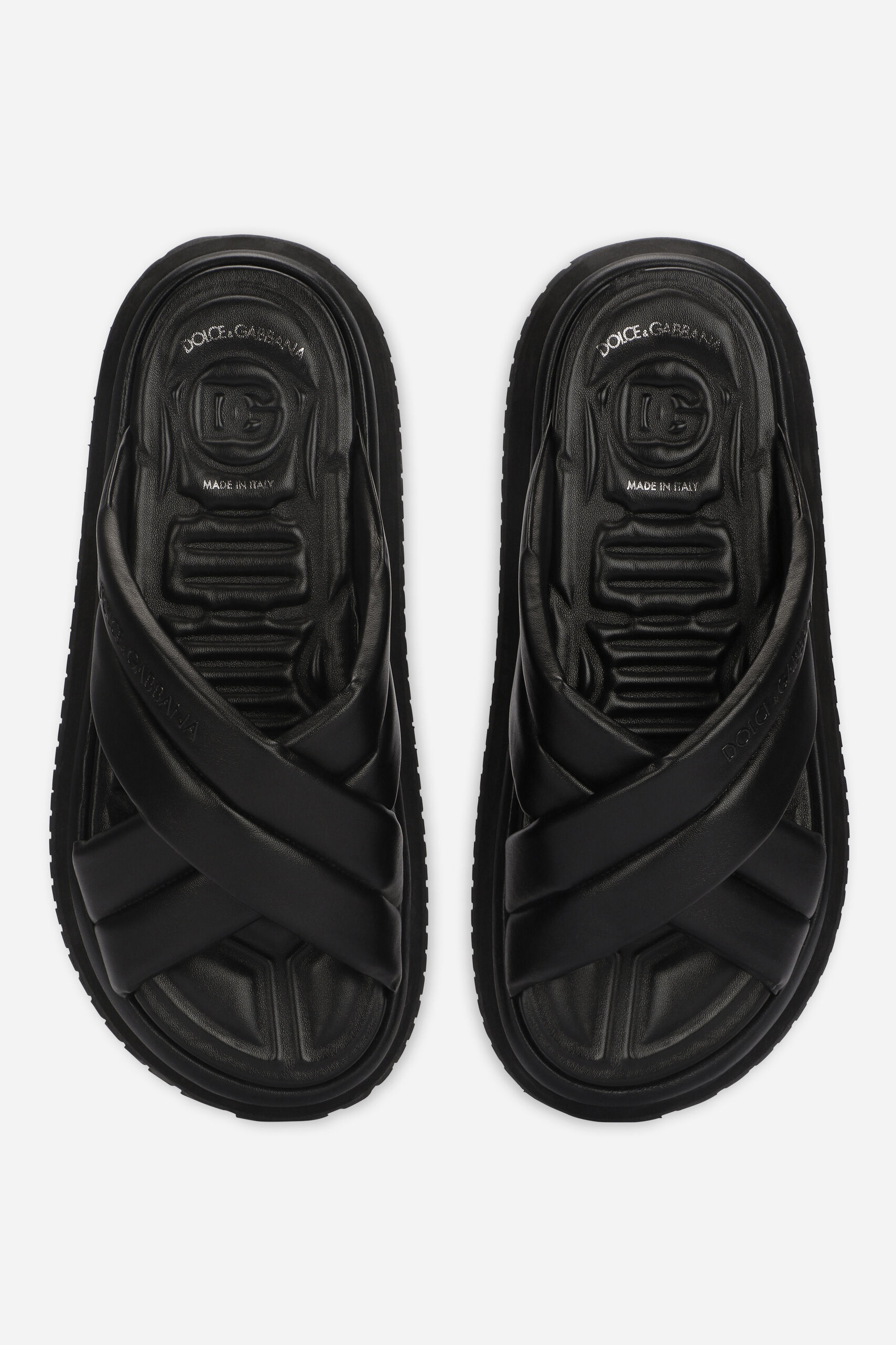 DOLCE & GABBANA Faux Leather Sandals Saint Barth DOLCE & GABBANA Faux Leather Sandals Saint Barth