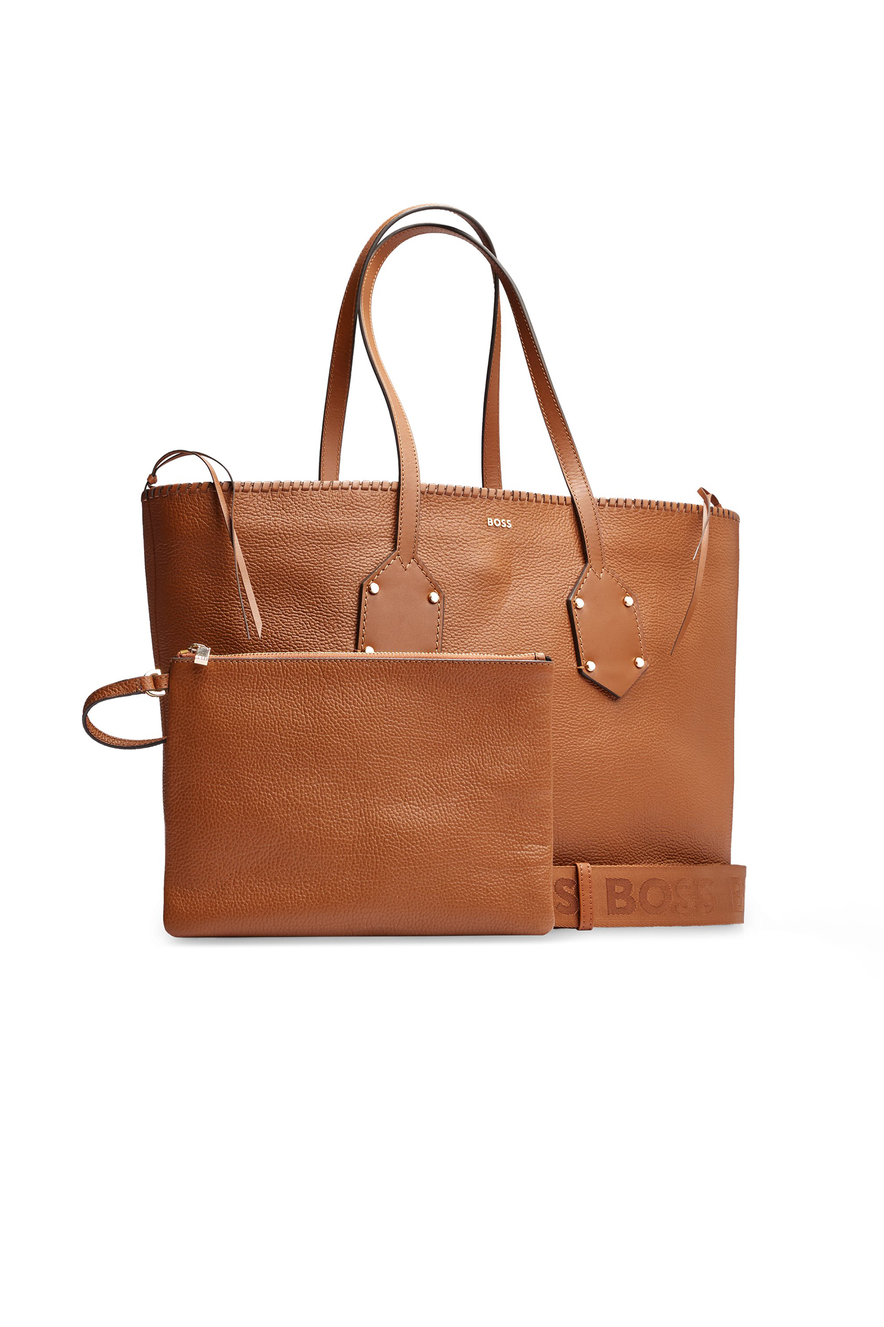 BOSS Grained Leather Shopper Ivy BOSS Grained Leather Shopper Ivy