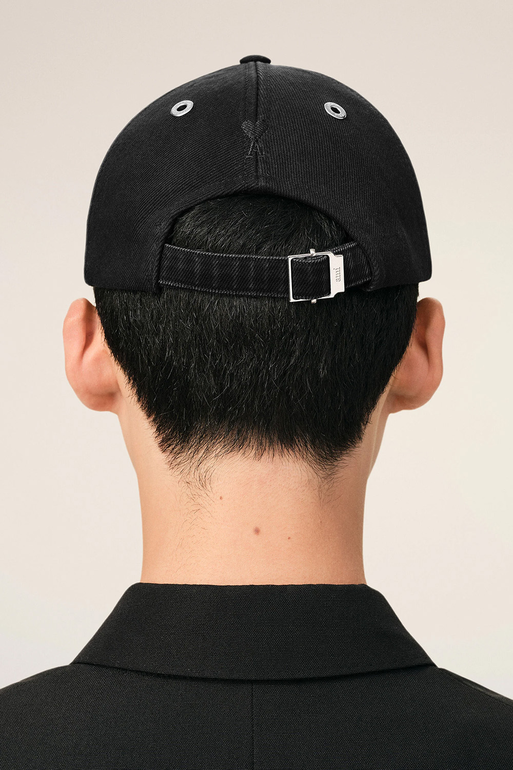 AMI PARIS Cotton Felt Patch Cap