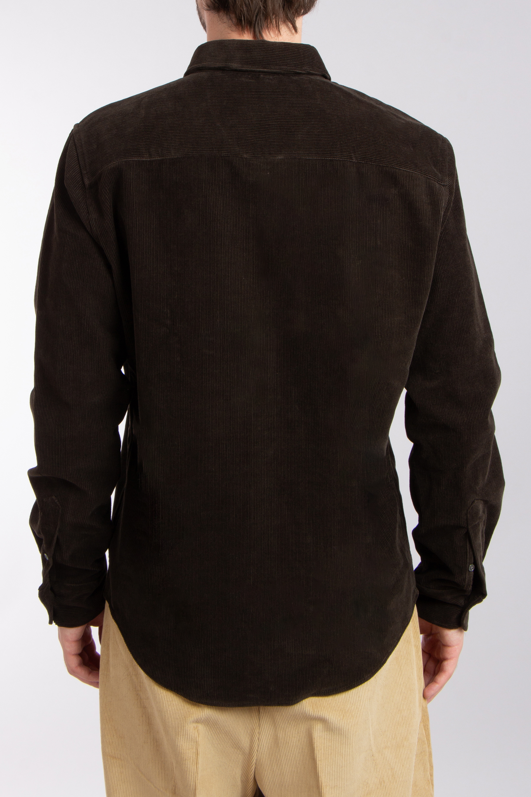 AMI PARIS Embroidered Cotton Corduroy Shirt AMI PARIS Embroidered Cotton Corduroy Shirt