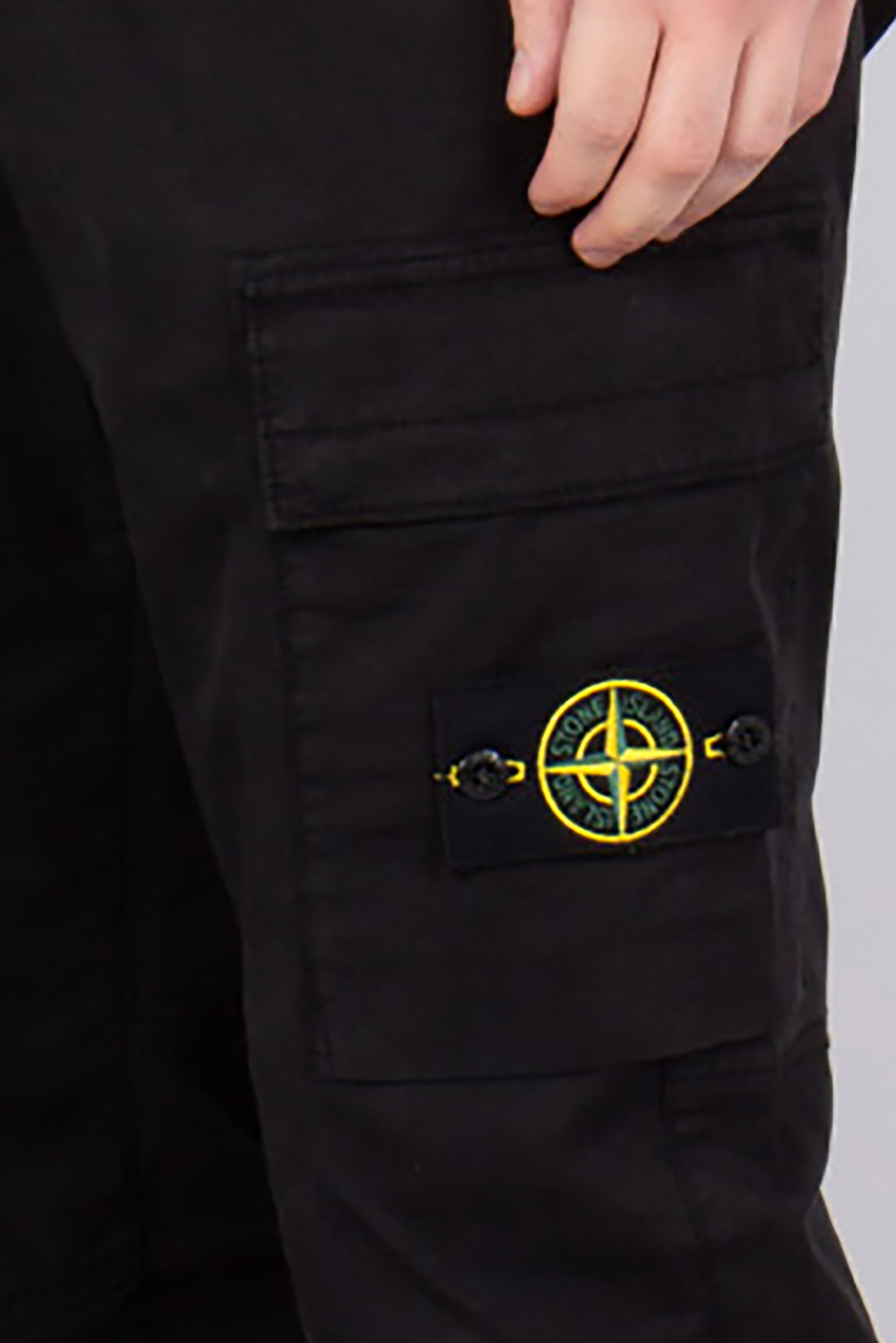 STONE ISLAND Regular Tapered Fit Supima Cotton Twill Stretch-TC Cargo Jogging Pants STONE ISLAND Regular Tapered Fit Supima Cotton Twill Stretch-TC Cargo Jogging Pants