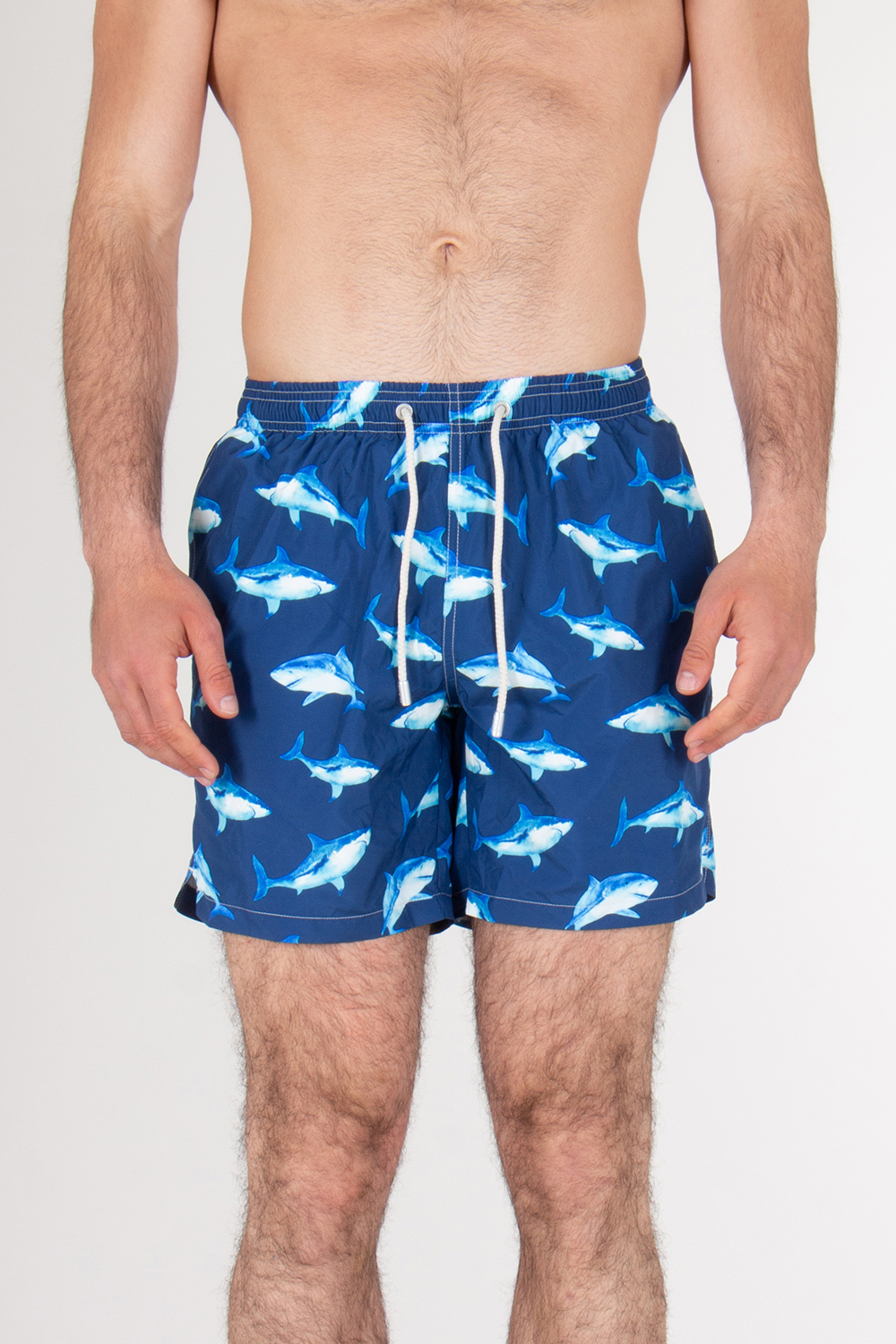 MC2 SAINT BARTH Recycled Polyester Lightning Shark Swim Shorts