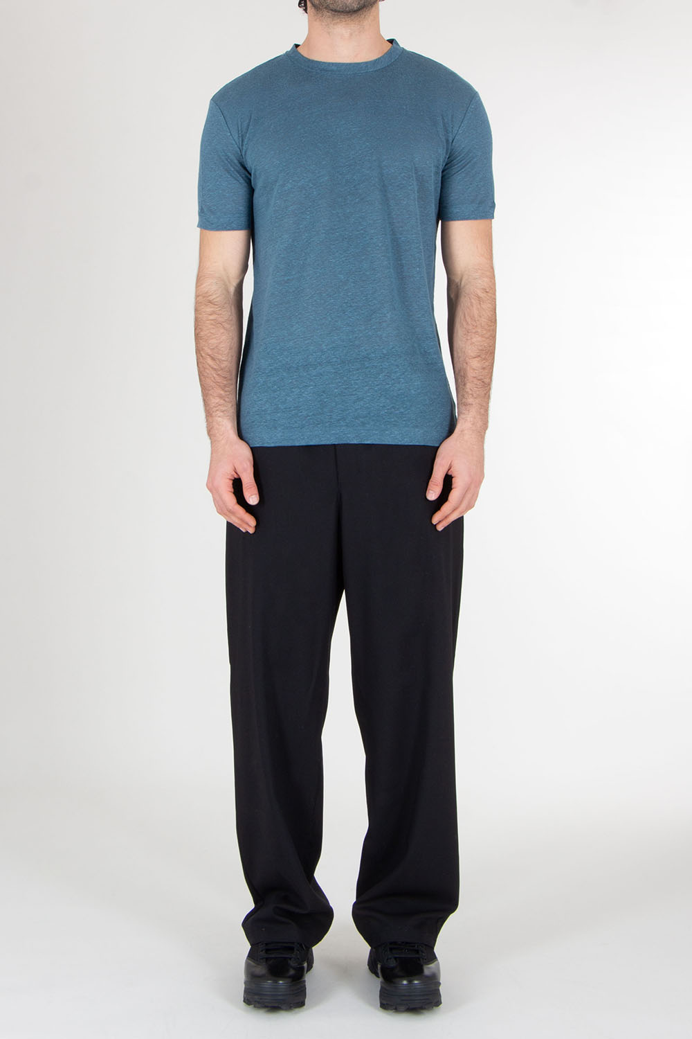 AURÉLIEN Regular Fit Linen T-Shirt