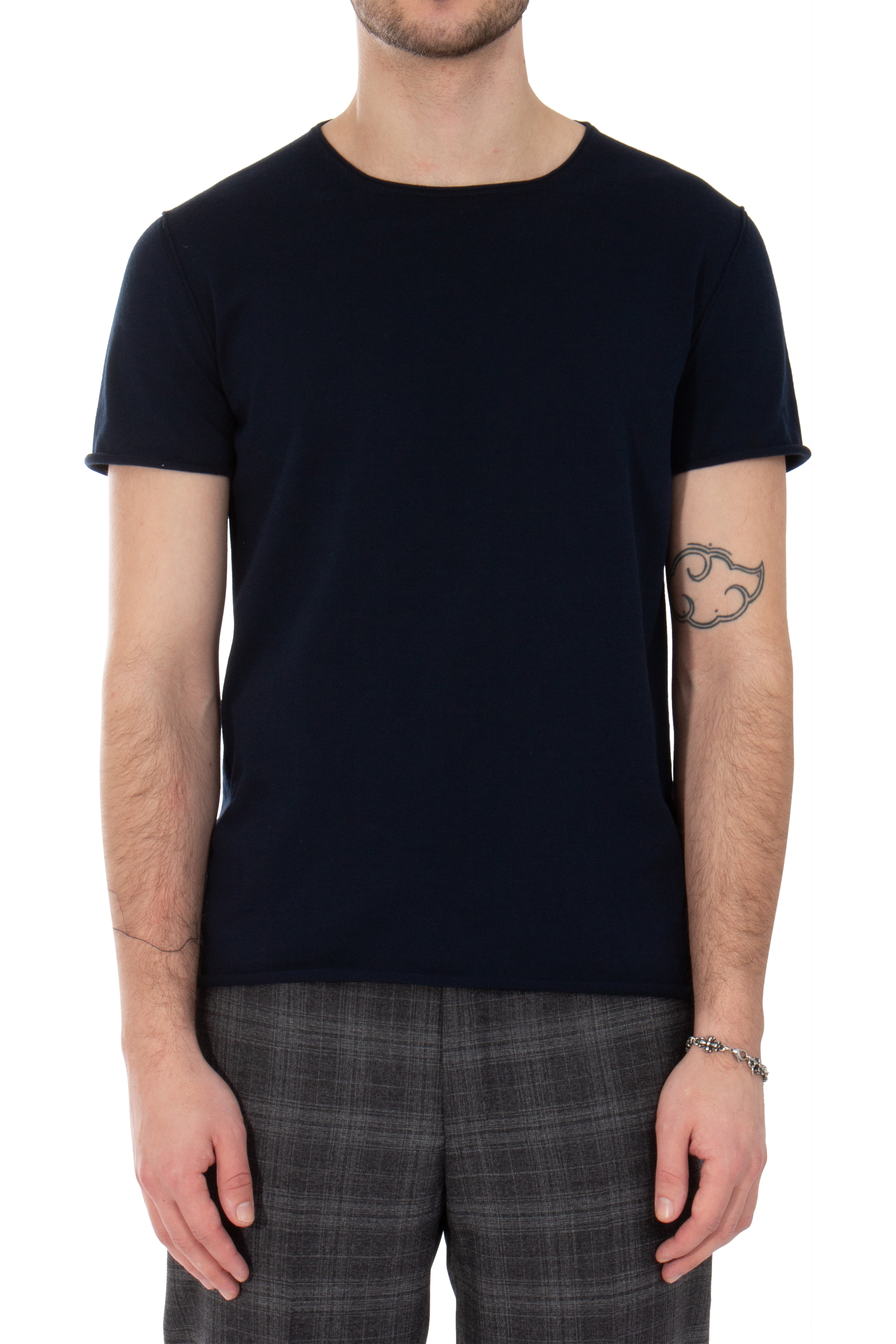 AIDA BARNI Knitted Cotton T-Shirt