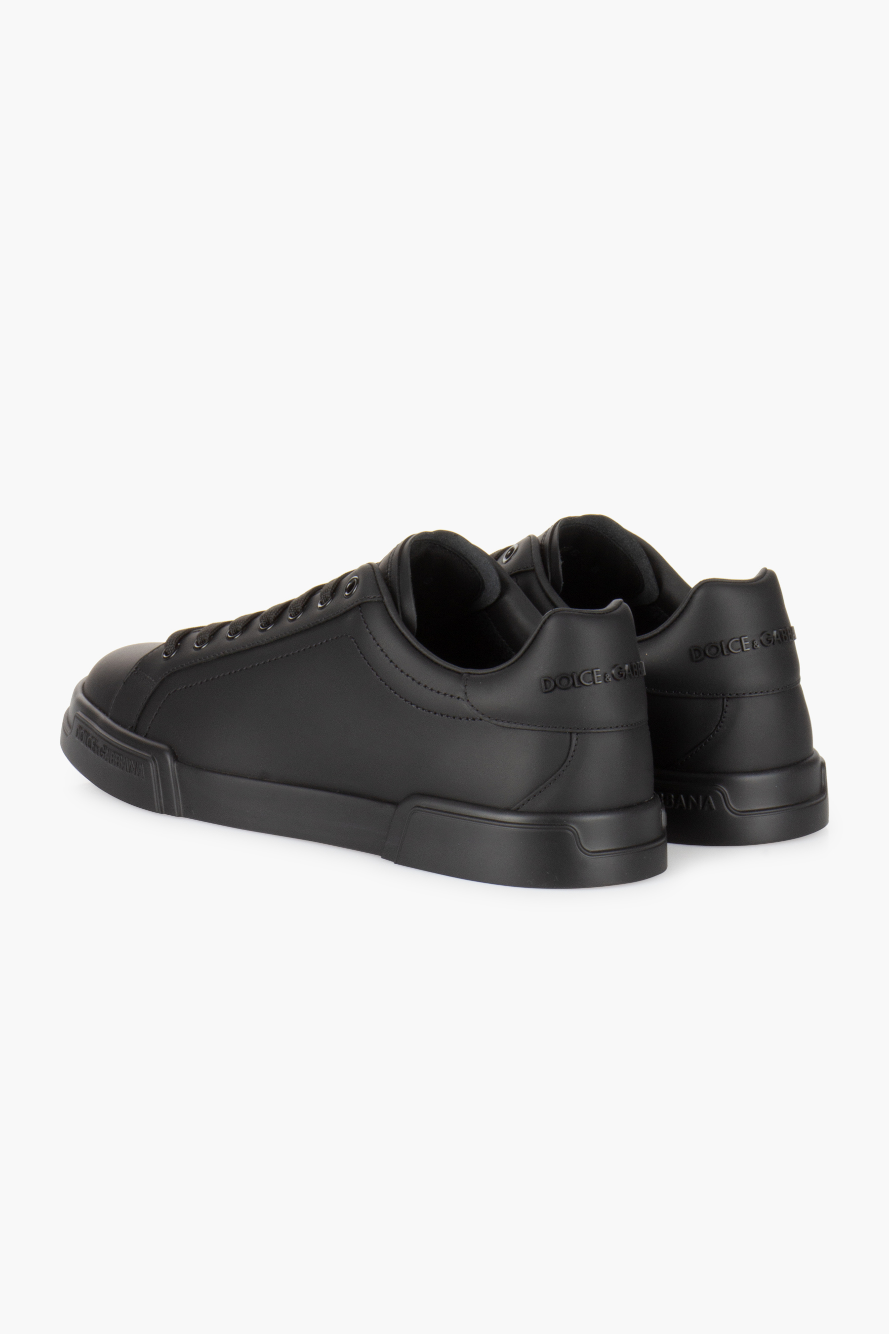 DOLCE & GABBANA Leather Sneakers Portofino Light Bekleidung, Schuhwerk, Schuh, Sneaker
