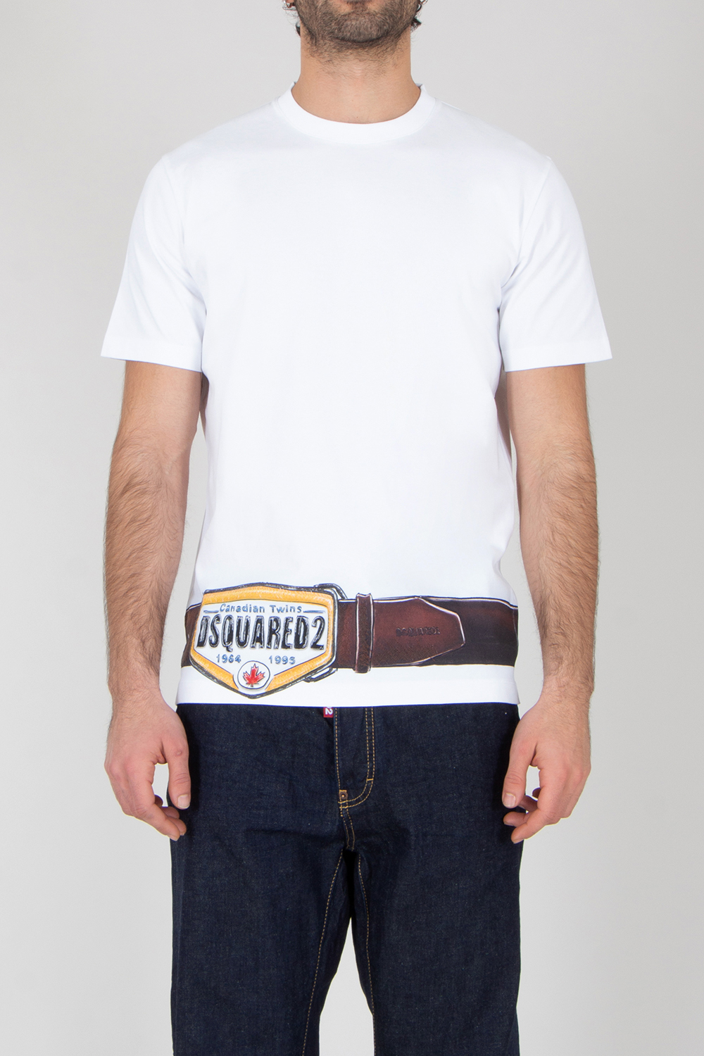 DSQUARED2 Loose Fit Iconique Graphic Print Cotton Jersey T-Shirt