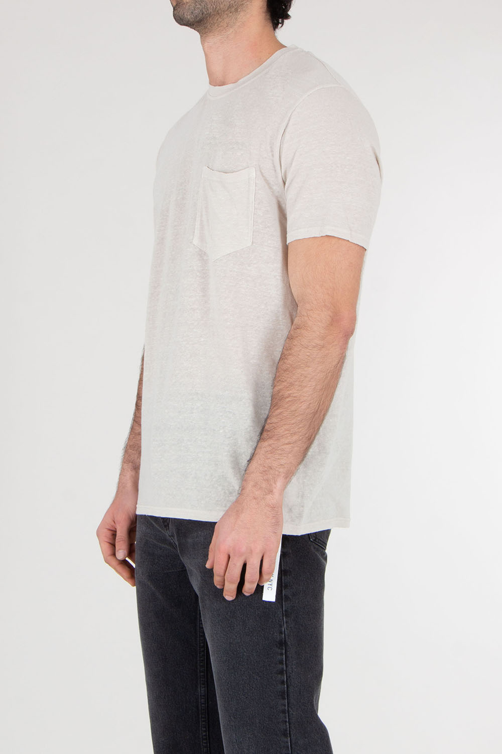 BOWERY NYC Regular Fit Linen Jersey T-Shirt Essential