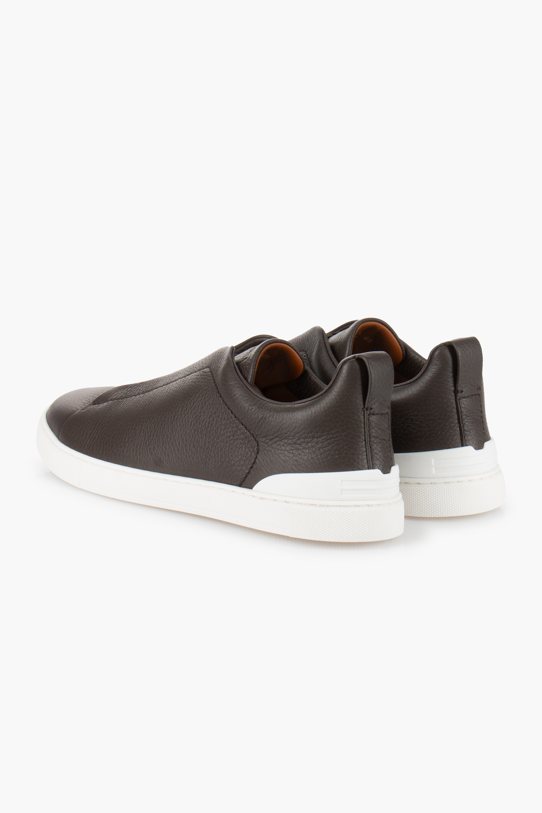 ZEGNA Leather Sneakers Triple Stitch Bekleidung, Schuhwerk, Schuh, Sneaker, Wildleder