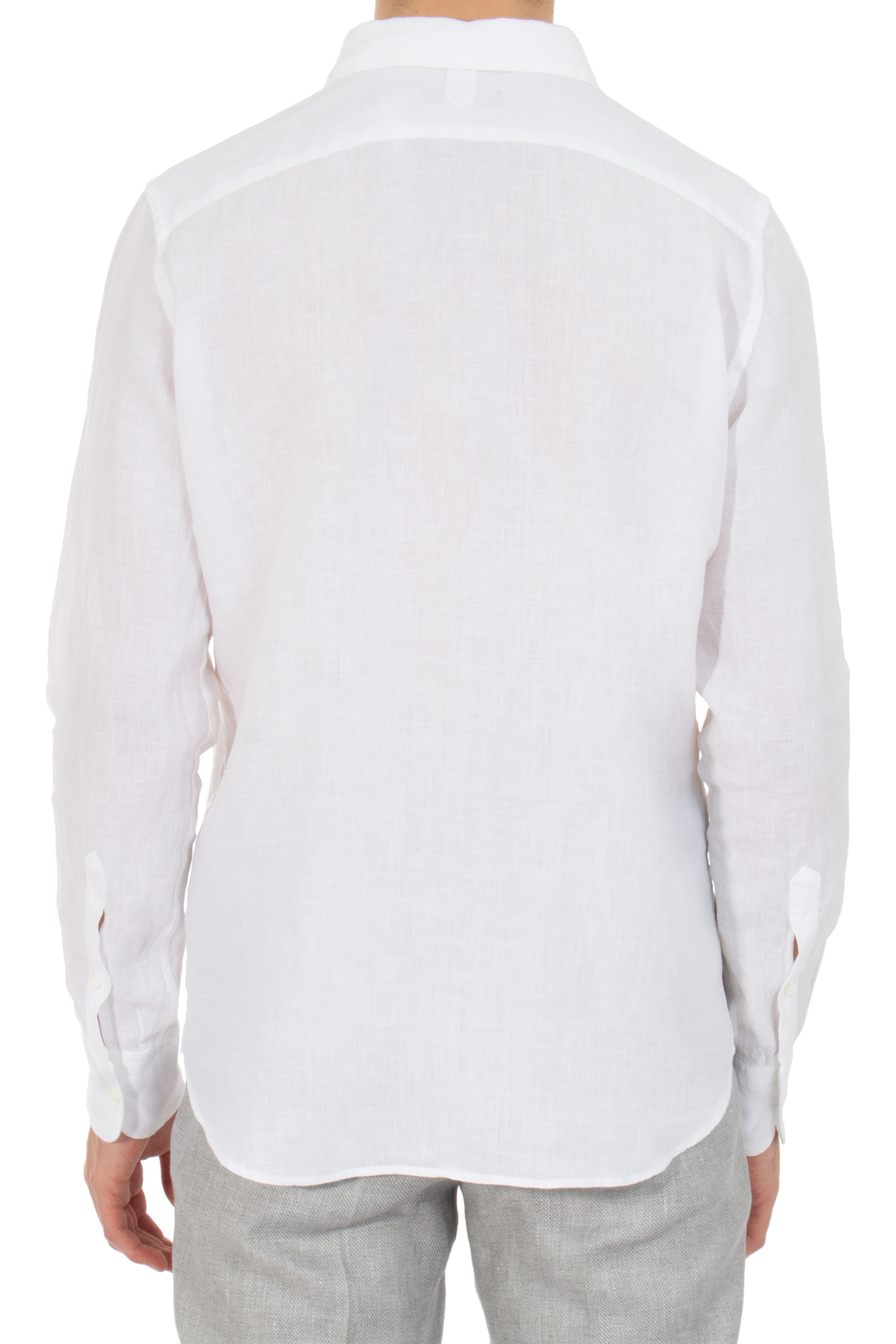 CANALI Regular Fit Linen Shirt