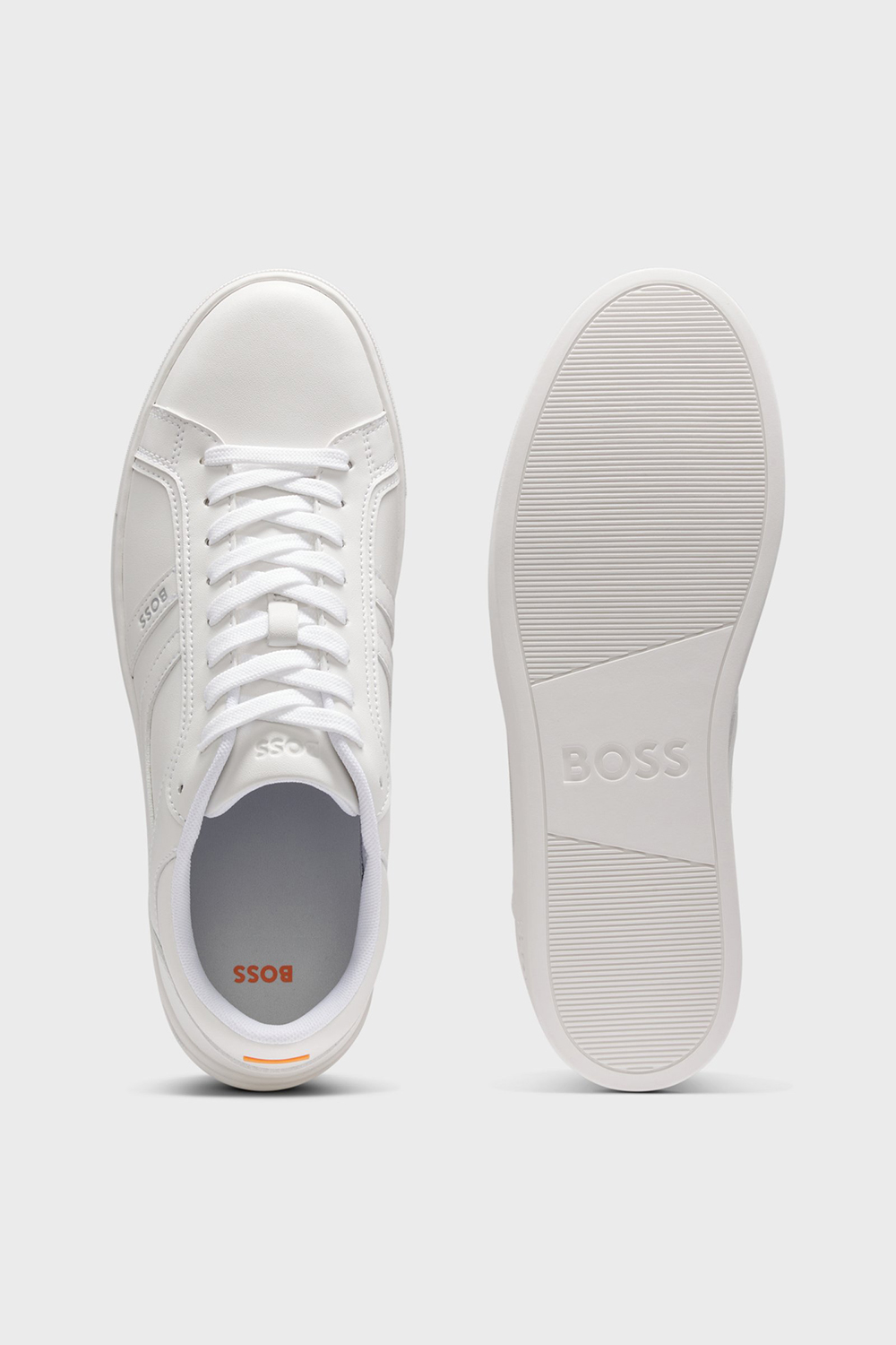 BOSS Faux Leather Sneakers Rhys