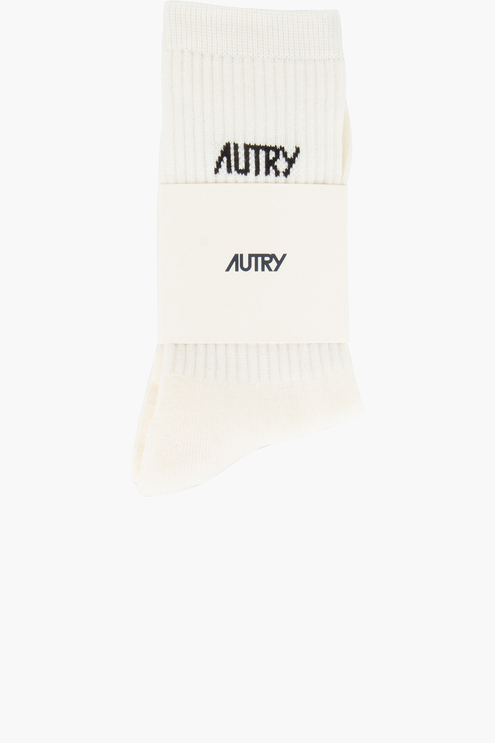 AUTRY Jacquard Logo Cotton Blend Stretch Socks