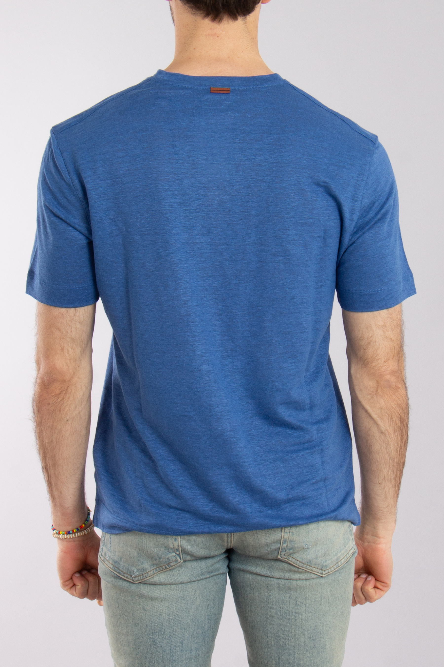 ZEGNA Regular Fit Linen T-Shirt