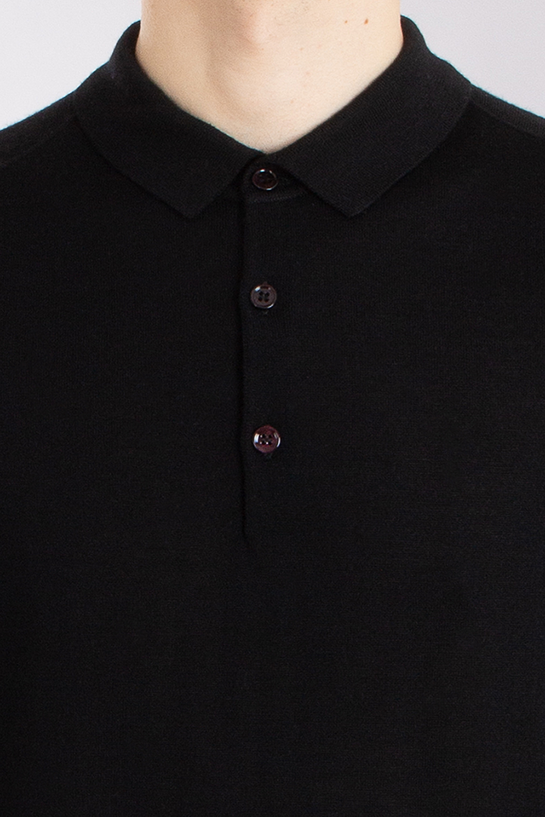 MIENTUS BERLIN Extrafine Wool-Silk-Cashmere Blend Knit Polo MIENTUS BERLIN Extrafine Wool-Silk-Cashmere Blend Knit Polo