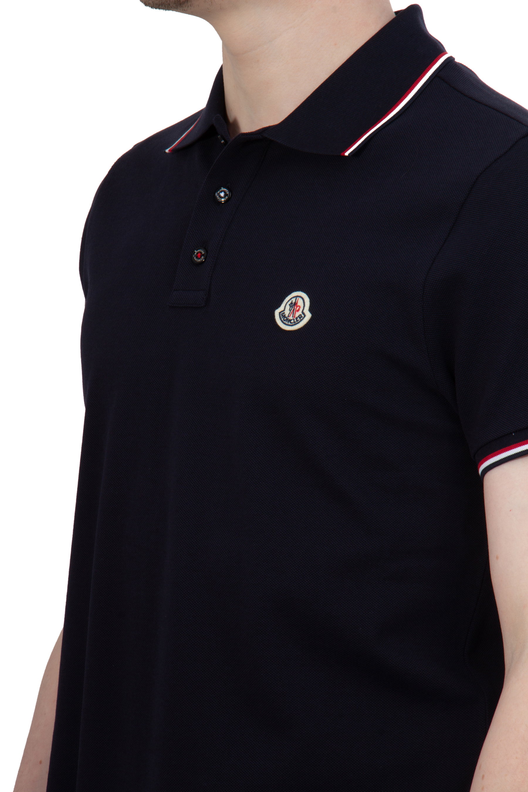 MONCLER Cotton Piqué Polo Shirt MONCLER Cotton Piqué Polo Shirt