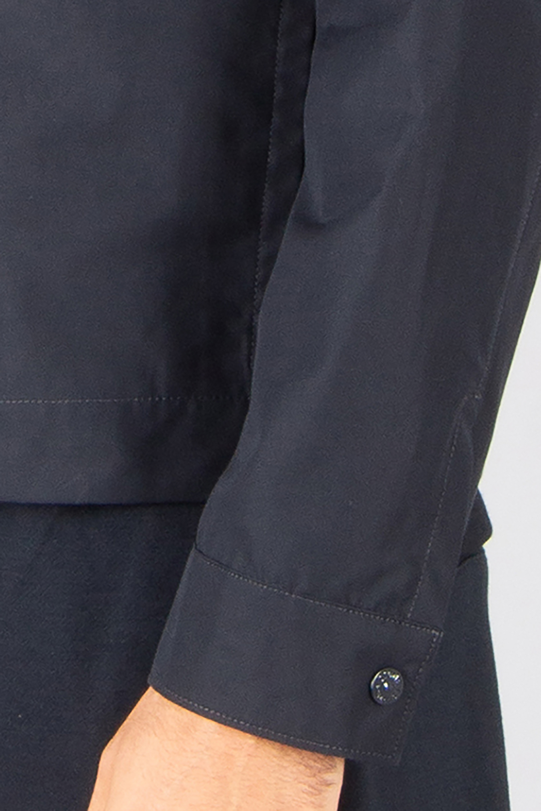 STONE ISLAND Regular Fit Ghost Piece Organic Cotton Canvas Overshirt Mantel, Langarm, Blazer, Jacke, Hosen