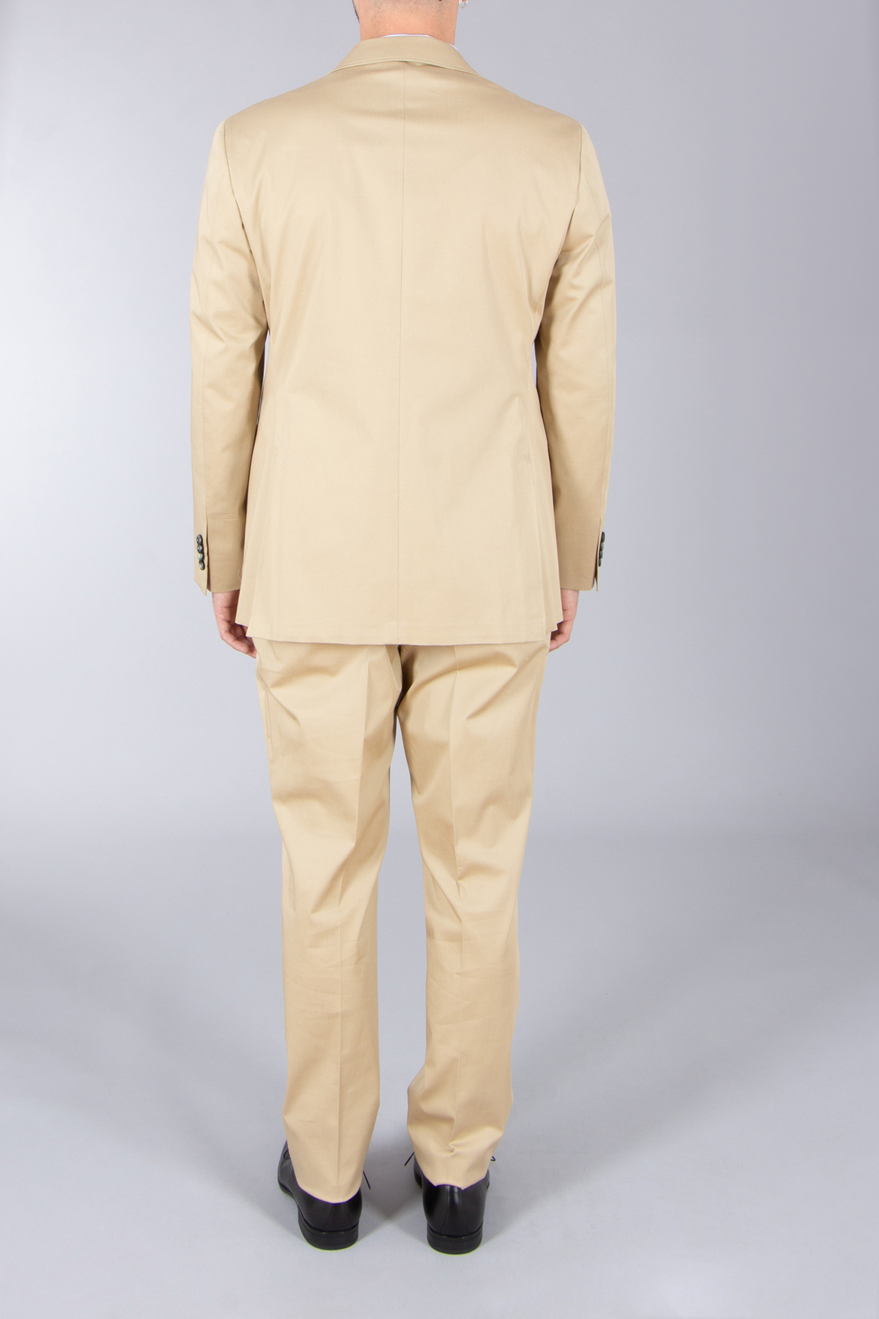 CANALI Modern Fit Stretch Cotton Suit Kei Mantel, Khaki, Erwachsener, Mann, Person