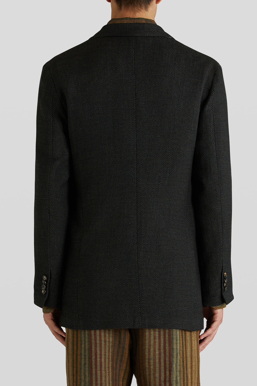 ETRO Tailored Deconstructed Cotton Blend Jacket