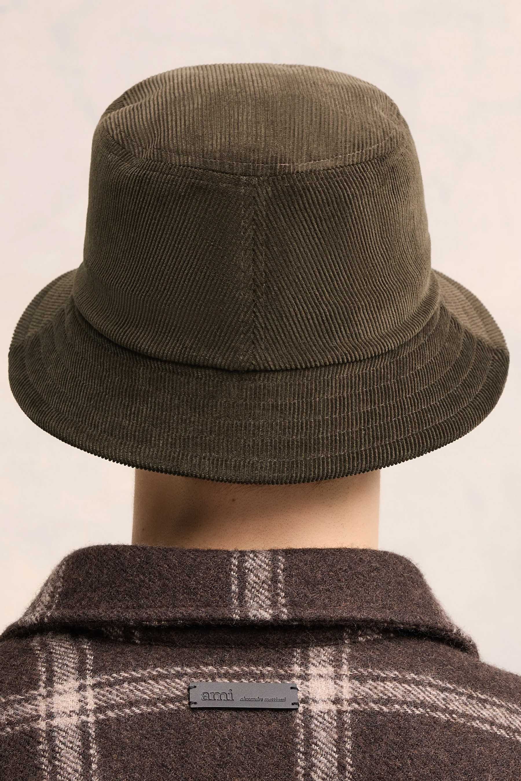 AMI PARIS Embroidered Cotton Corduroy Bucket Hat AMI PARIS Embroidered Cotton Corduroy Bucket Hat