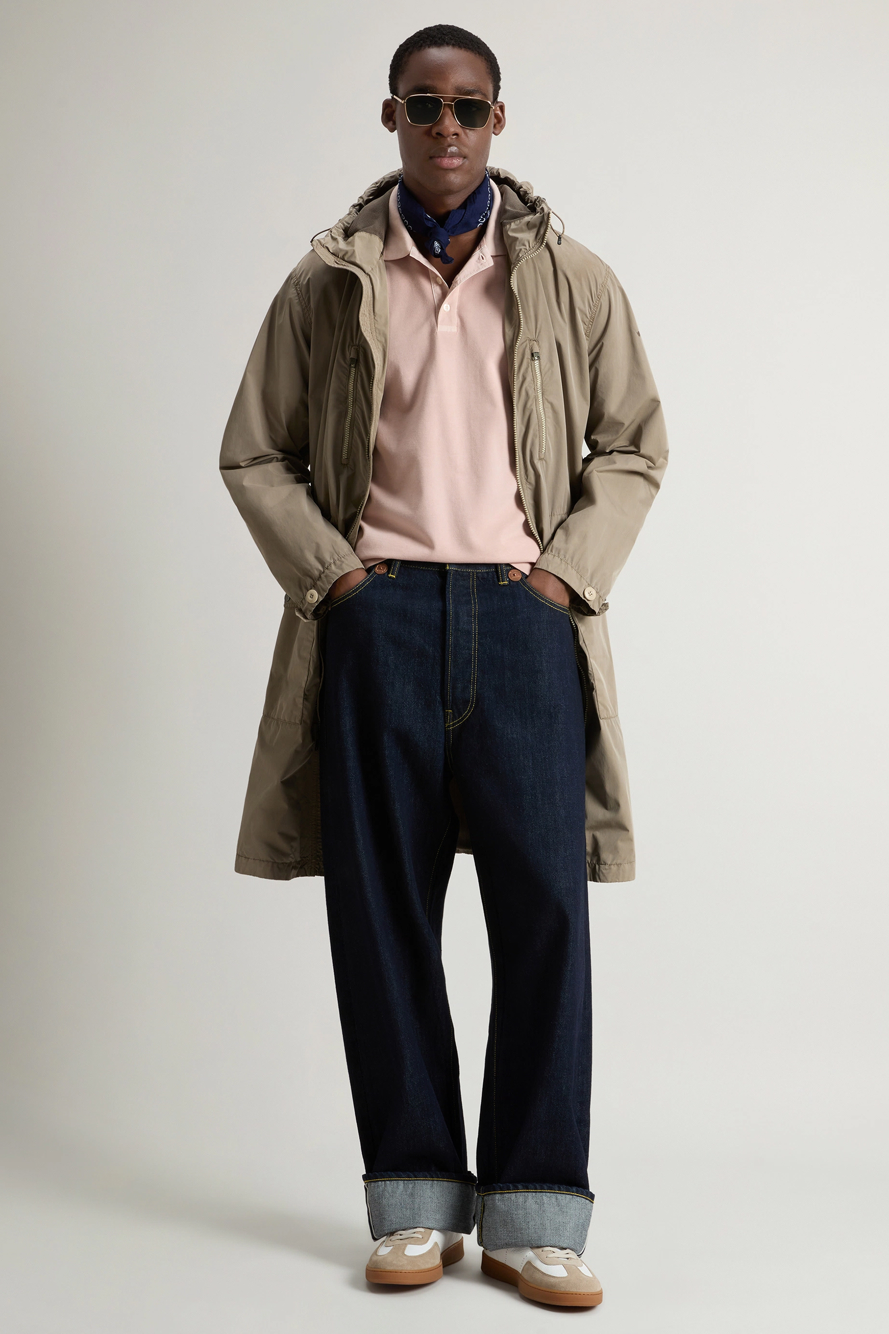 WOOLRICH Slim Fit Stretch Cotton Piqué Polo Shirt Mackinack WOOLRICH Slim Fit Stretch Cotton Piqué Polo Shirt Mackinack