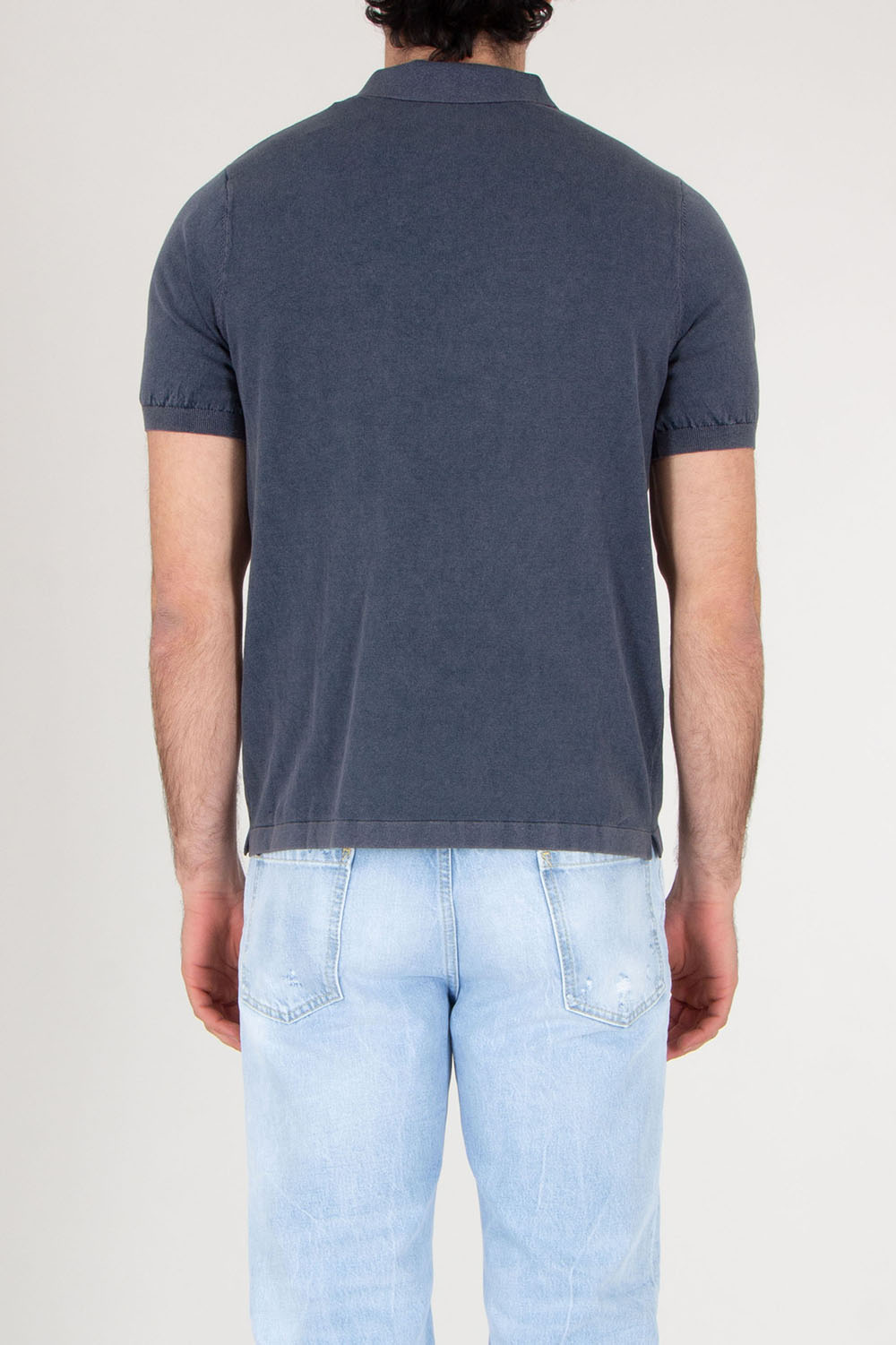 MC 2 SAINT BARTH Regular Fit knitted polo shirt with vintage treatment Sloan