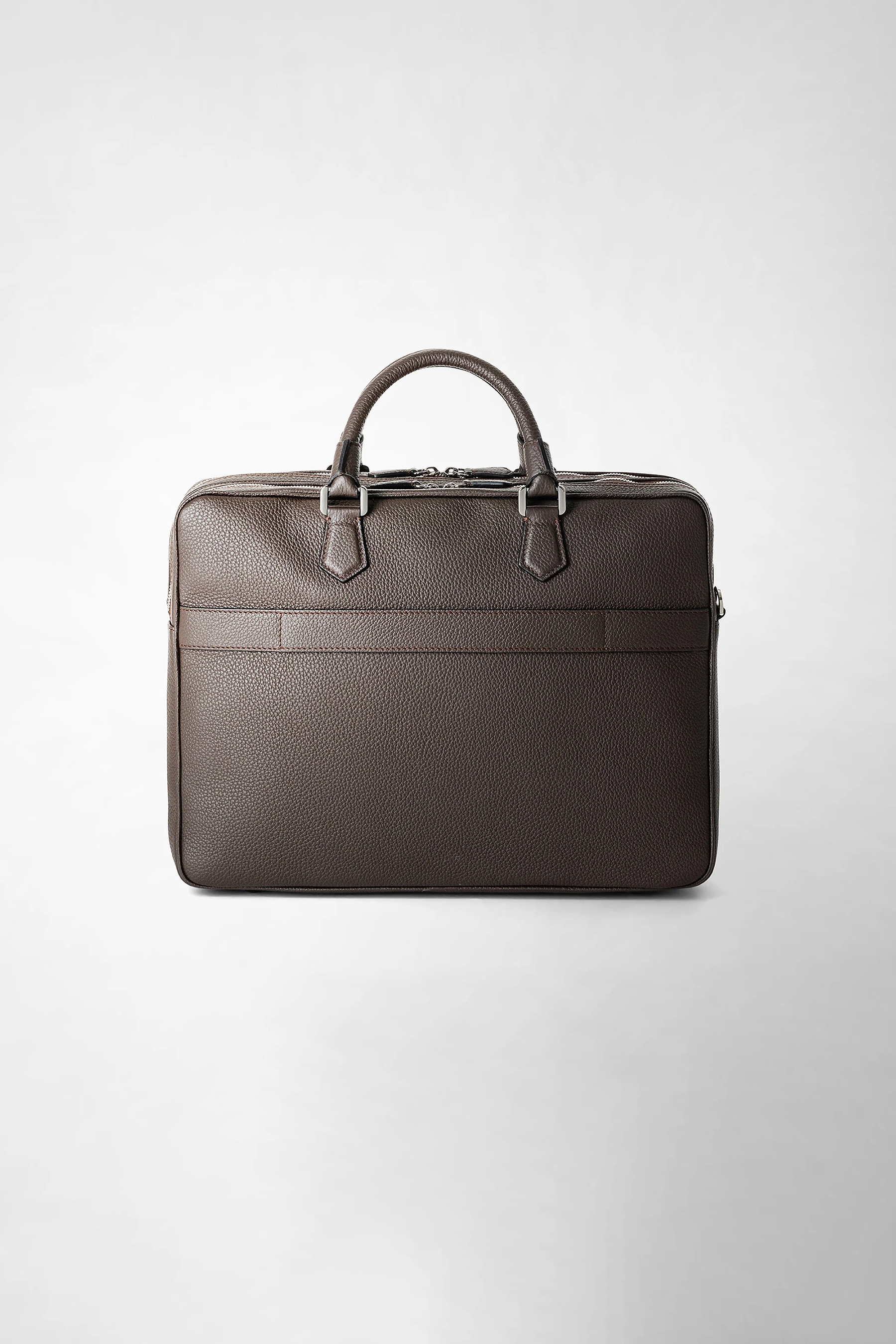 SERAPIAN Large Cashmere Leather Briefcase SERAPIAN Large Cashmere Leather Briefcase
