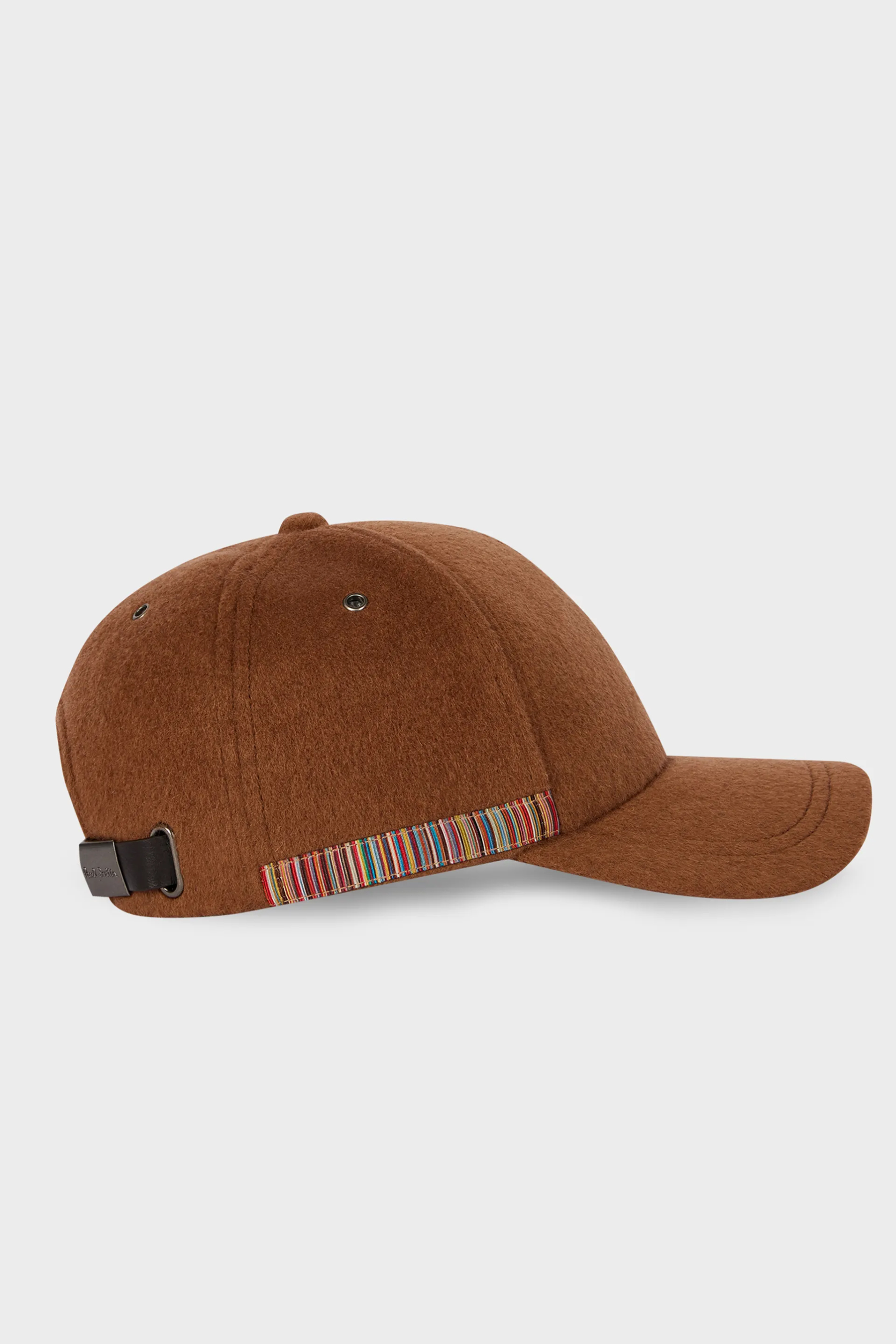 PAUL SMITH 'Signature Stripe' Trim Wool Cap PAUL SMITH 'Signature Stripe' Trim Wool Cap