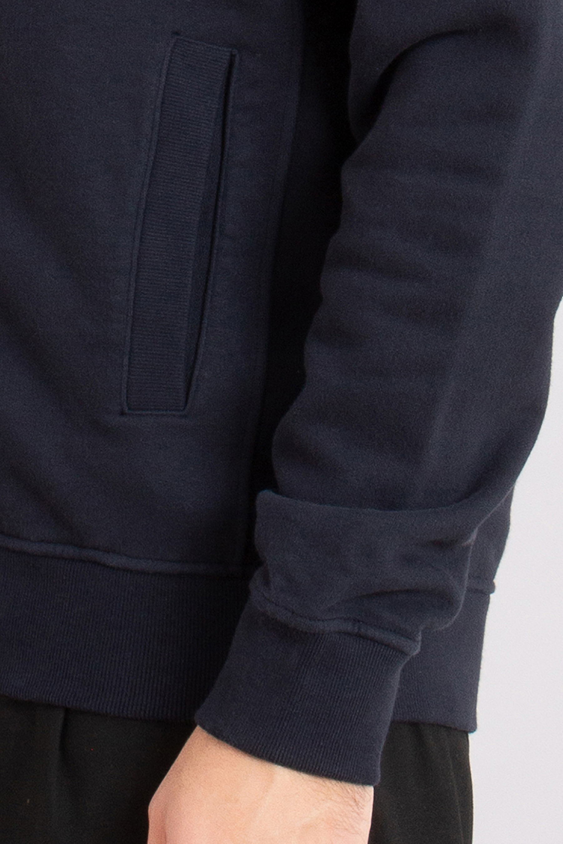 STONE ISLAND Organic Cotton Fleece Full Zip Sweatshirt STONE ISLAND Organic Cotton Fleece Full Zip Sweatshirt