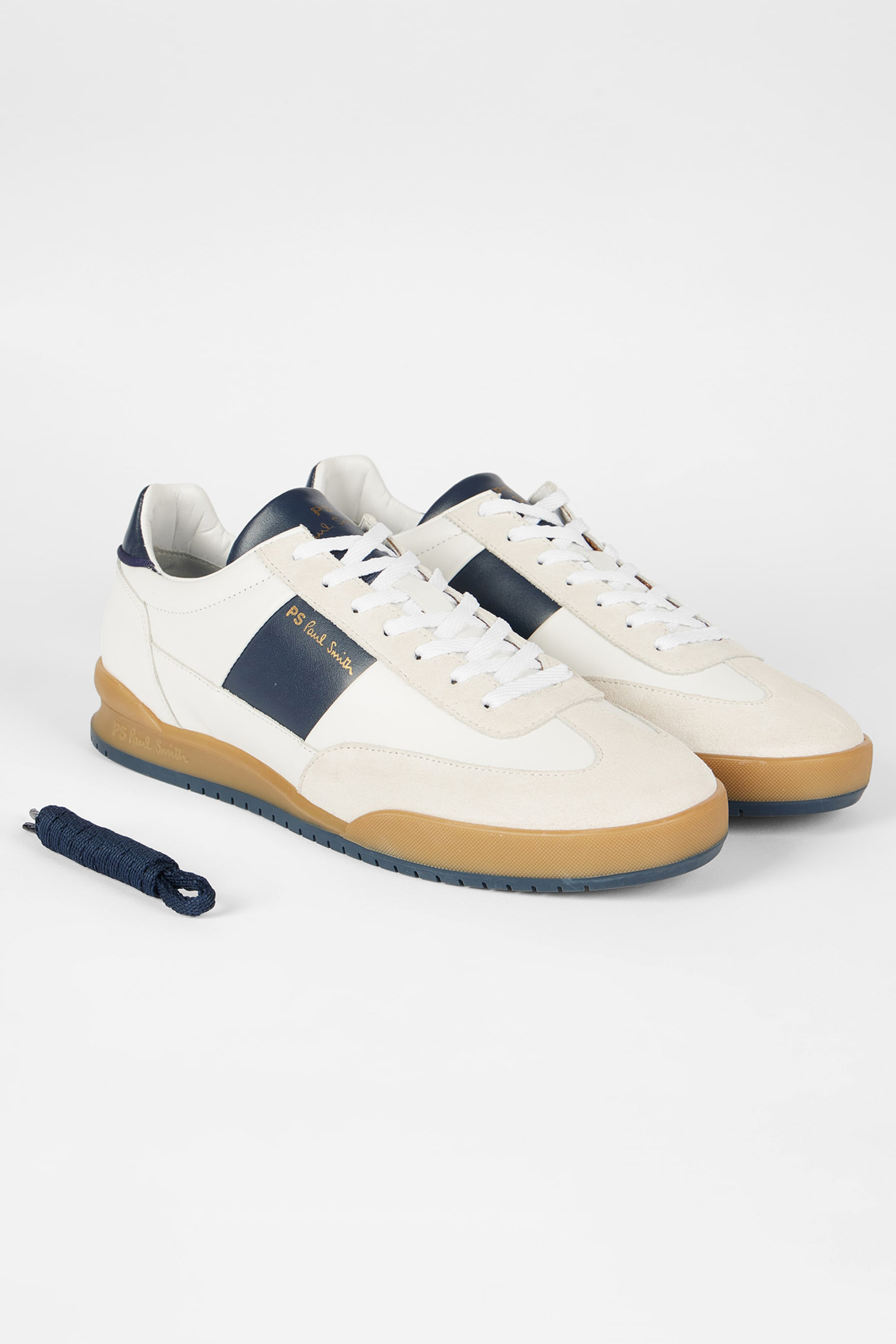 PAUL SMITH Leather & Suede Sneakers Dover Bekleidung, Schuhwerk, Schuh, Sneaker