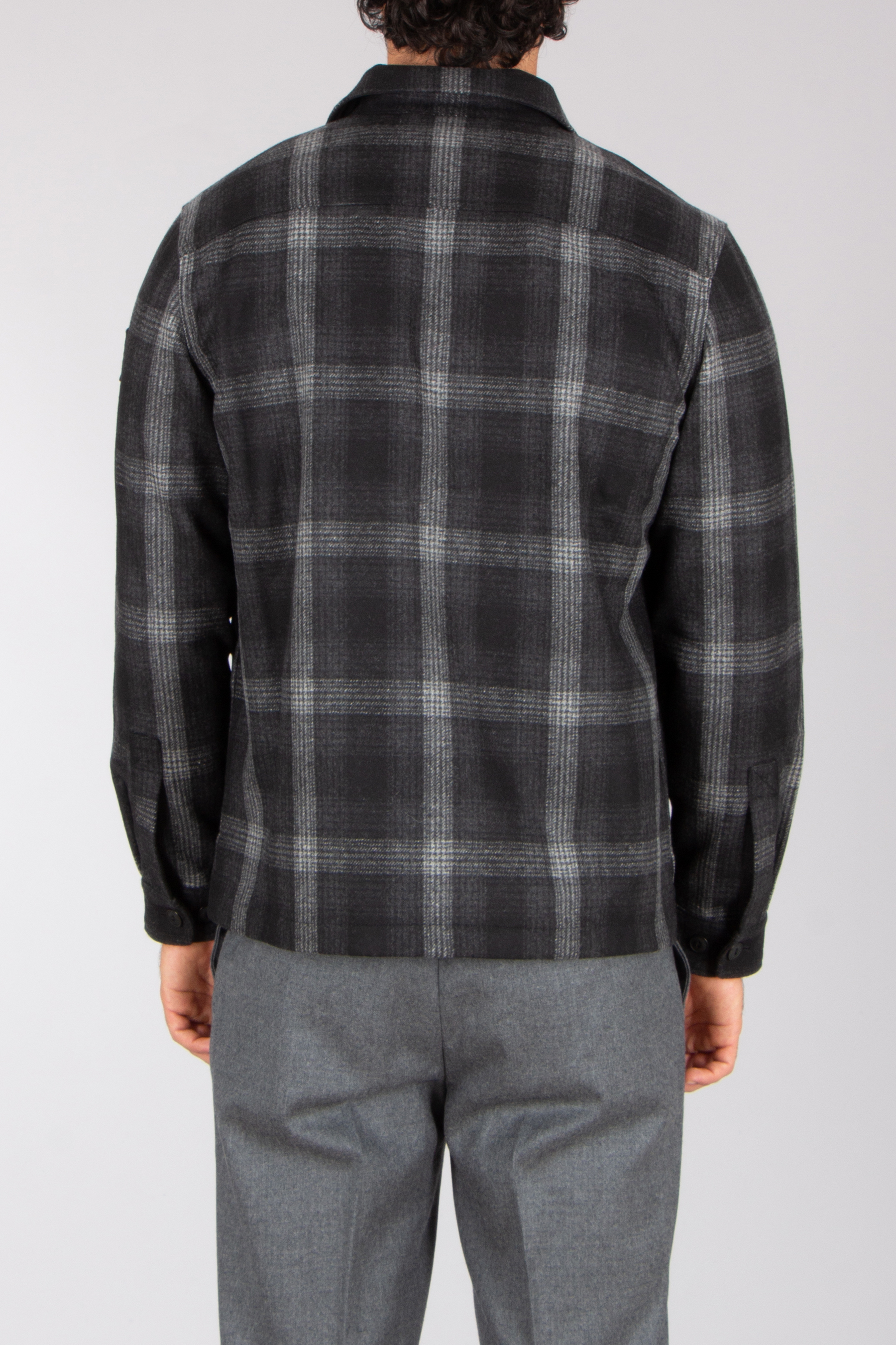 BELSTAFF Regular Fit Checked Wool Blend Overshirt Forge Bekleidung, Mantel, Hemd, Jacke, Hosen