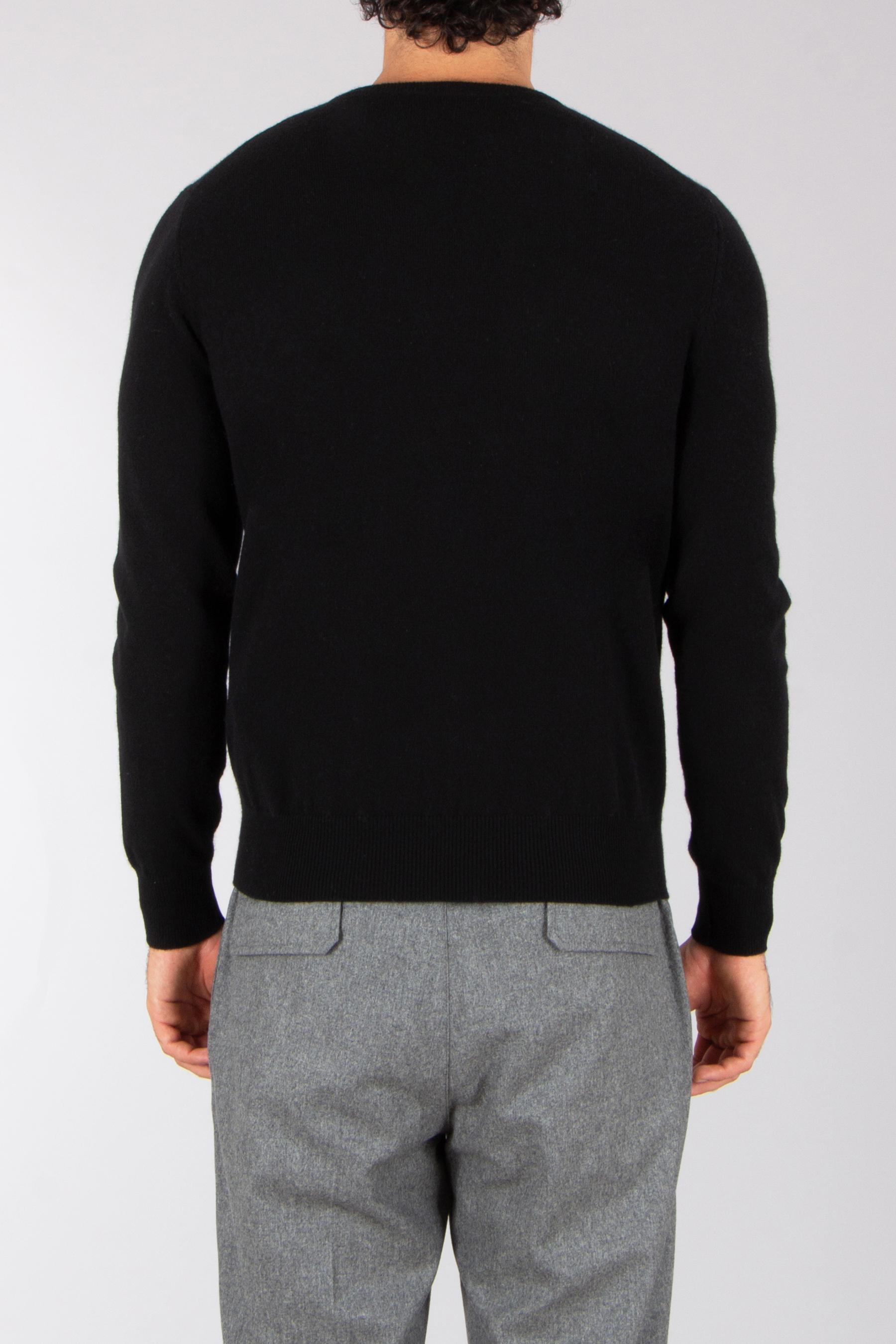 ALLUDE Regular Fit Cashmere Round Neck Sweater Langarm, Pullover, Erwachsener, Mann, Person