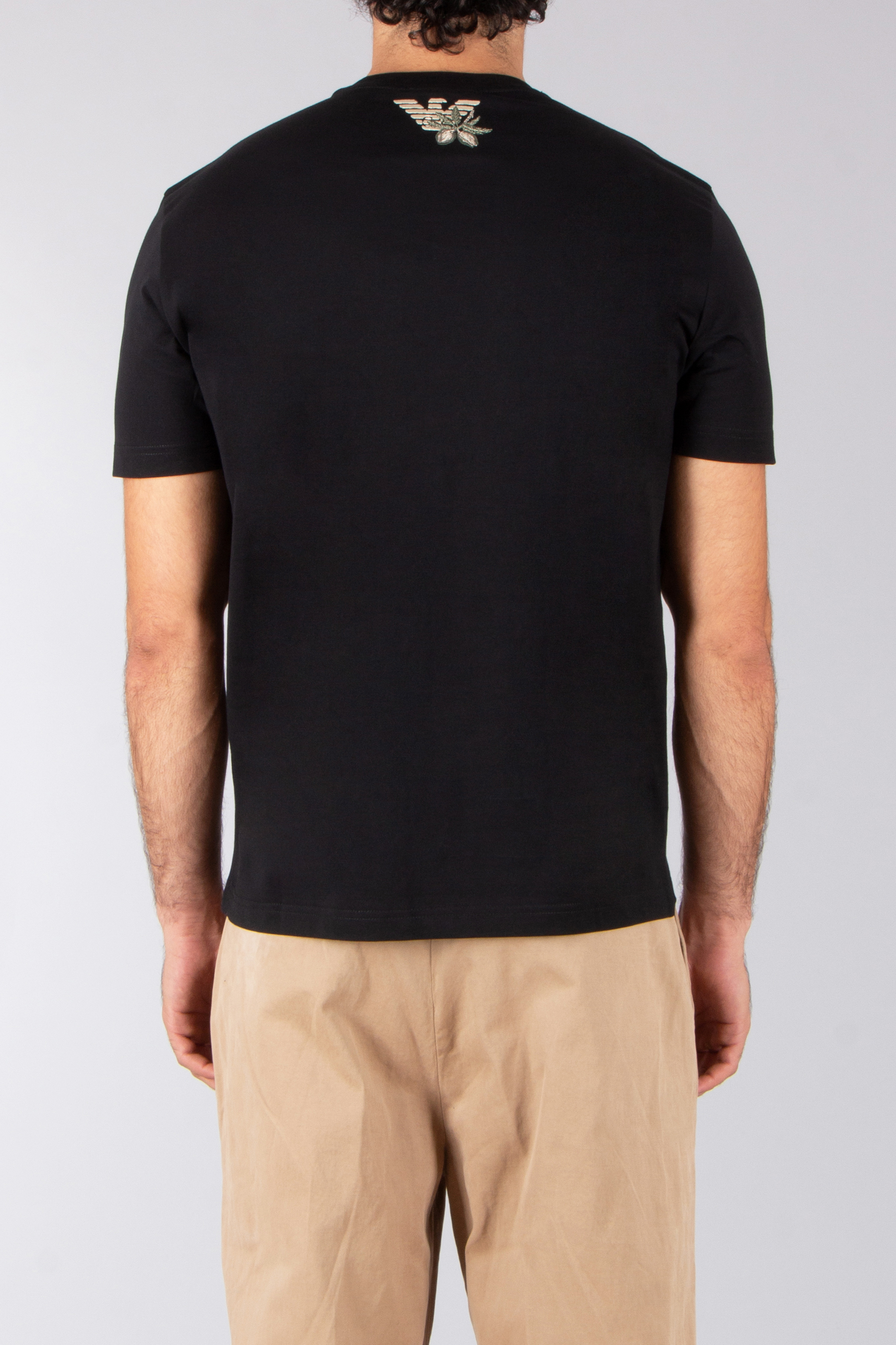 EMPORIO ARMANI Regular Fit Graphic Print & Embroidery Cotton Jersey T-Shirt T-shirt, Erwachsener, Männlich, Mann, Person