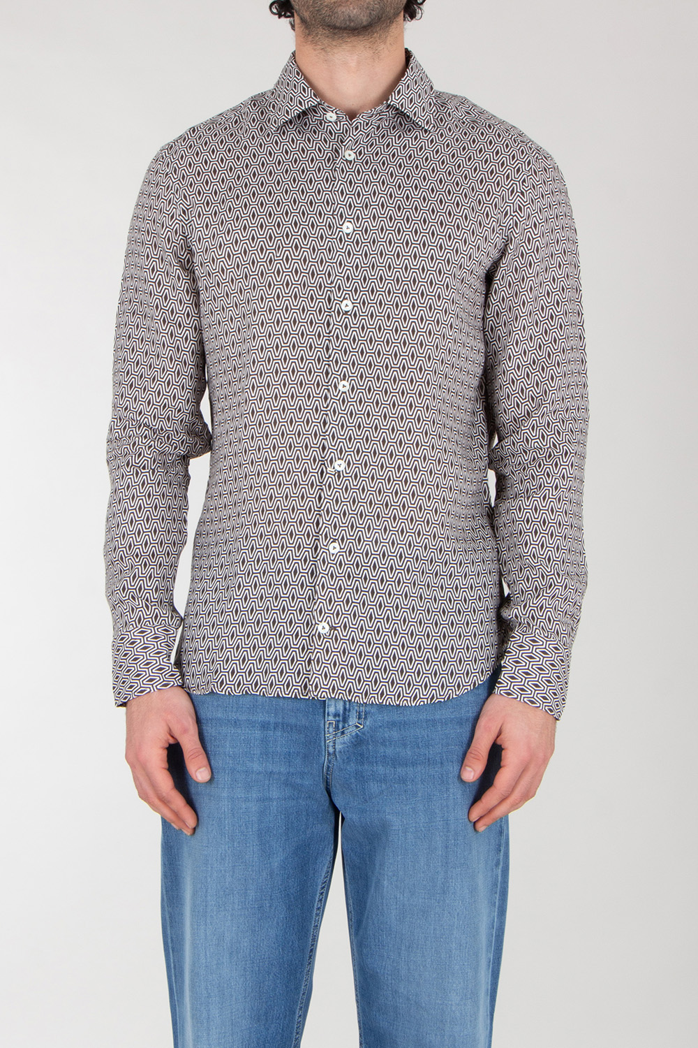 VAN LAACK Patterned Linen Shirt Retin