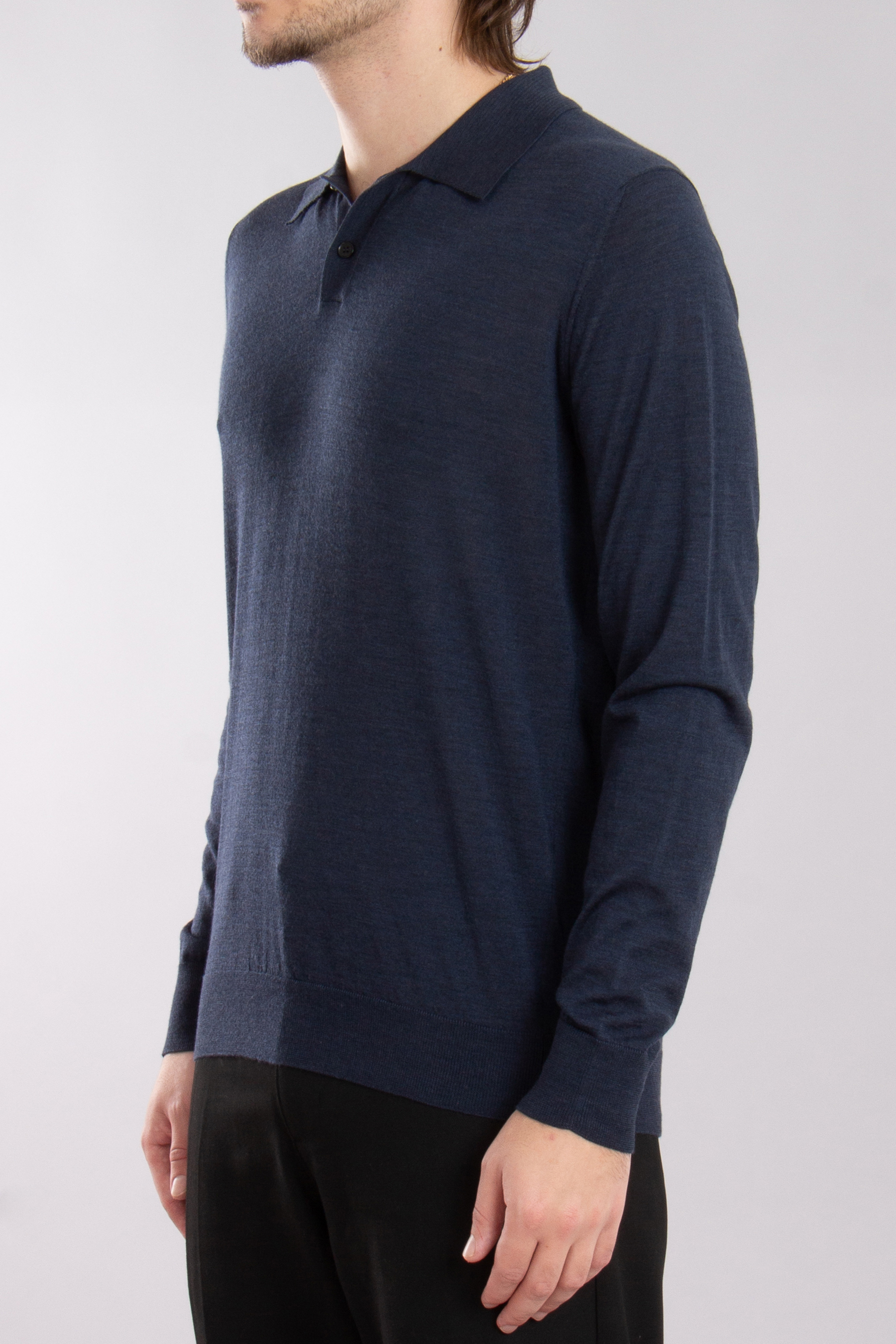 ROBERTO COLLINA Ultrafine Wool Knit Polo ROBERTO COLLINA Ultrafine Wool Knit Polo