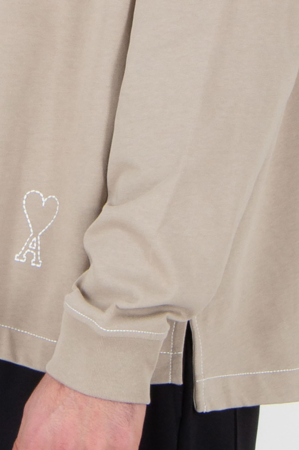 AMI PARIS Oversized Cotton Polo Shirt