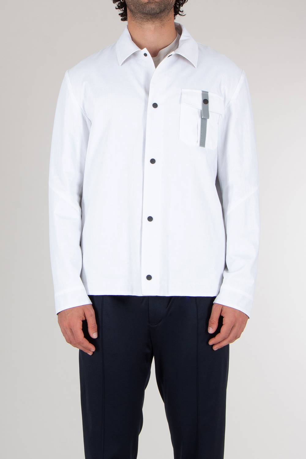 SEASE Slim Fit Hemp Overshirt Jacket Jib Set