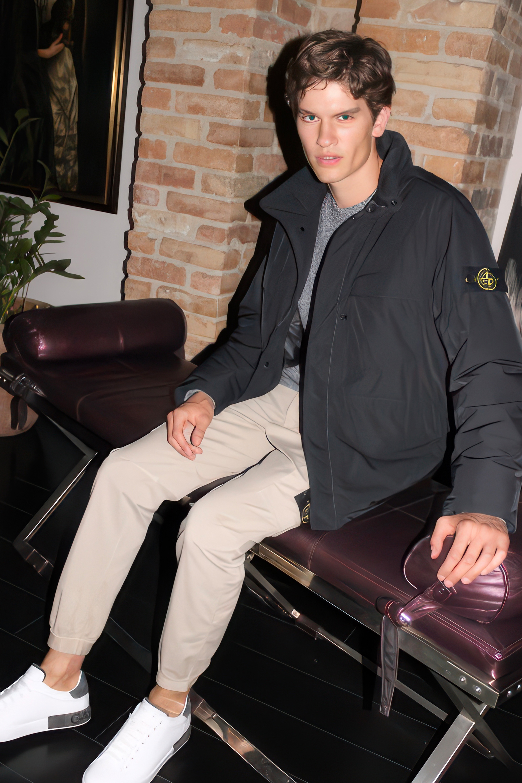 Mantel, Jacke, Schuh, Mann, Person