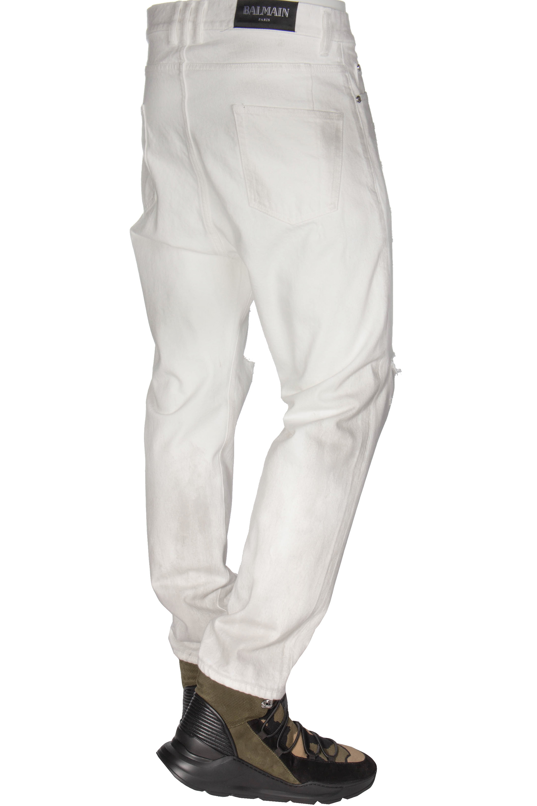 BALMAIN Jeans Straight Fit Distressed BALMAIN Jeans Straight Fit Distressed