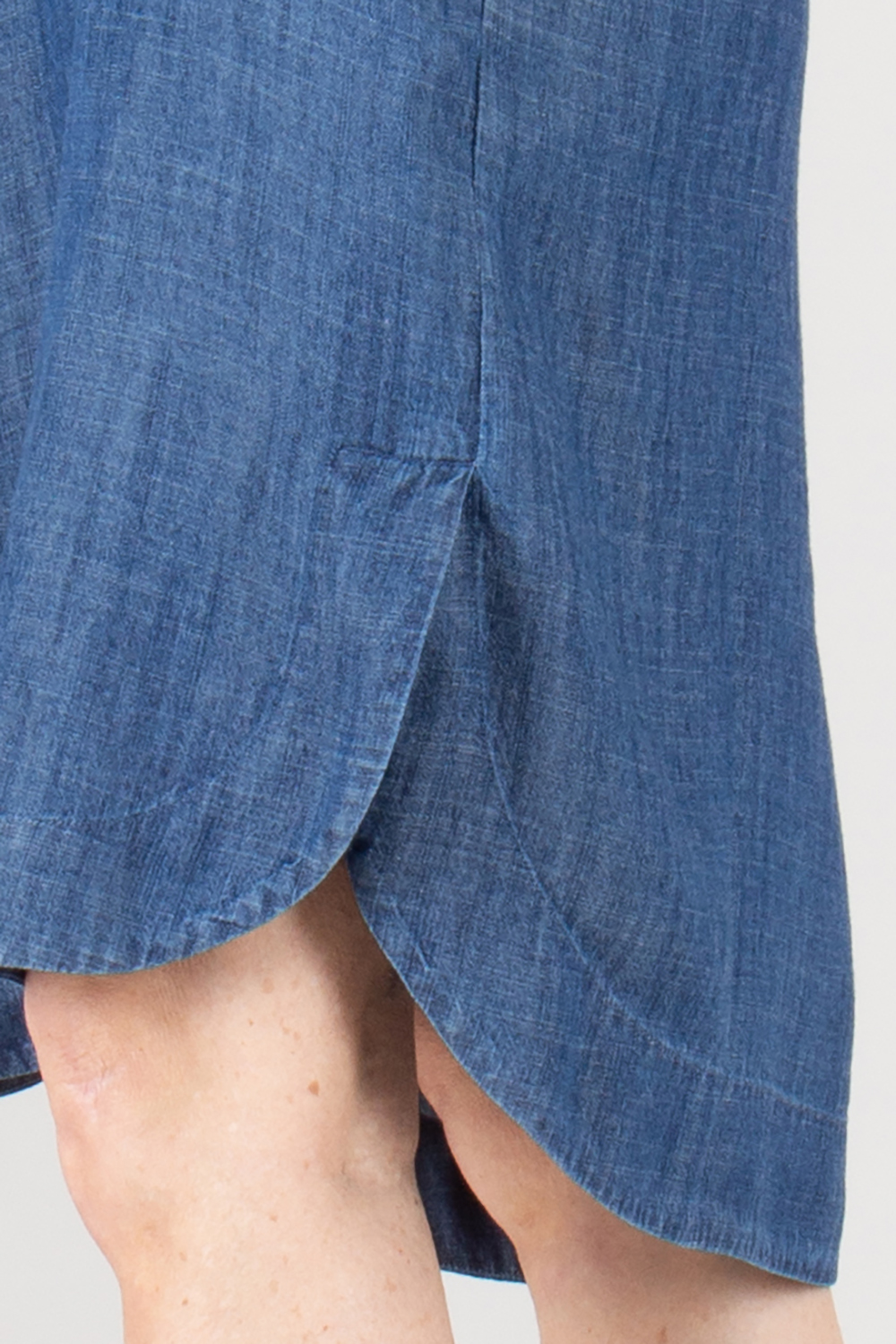 0039 ITALY Relaxed Fit Linen Blend Dress Derry