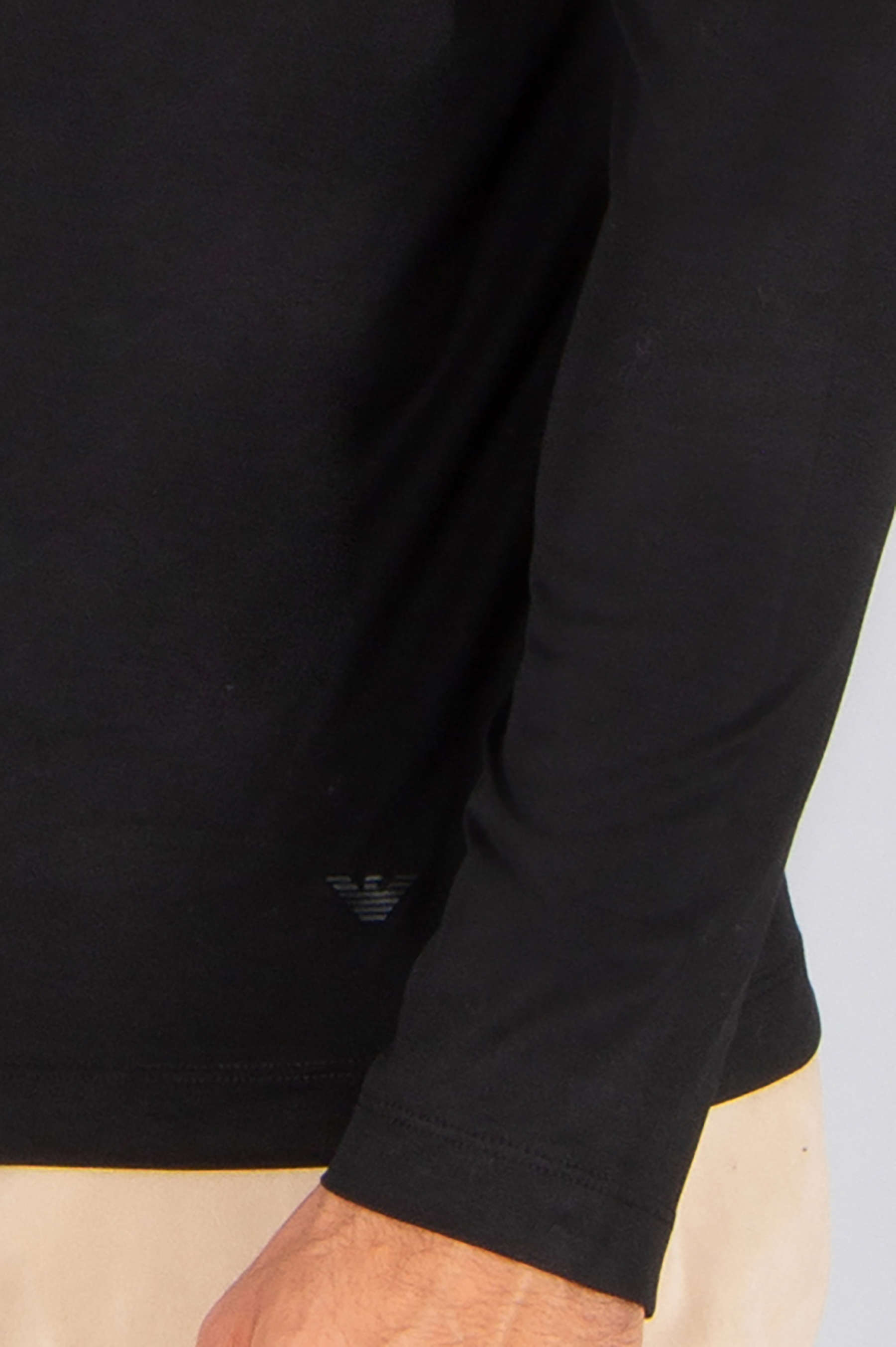 EMPORIO ARMANI Regular Fit Essential Lyocell-Cotton Jersey Long-Sleeve T-Shirt Langarm, Ärmel, Erwachsener, Mann, Person