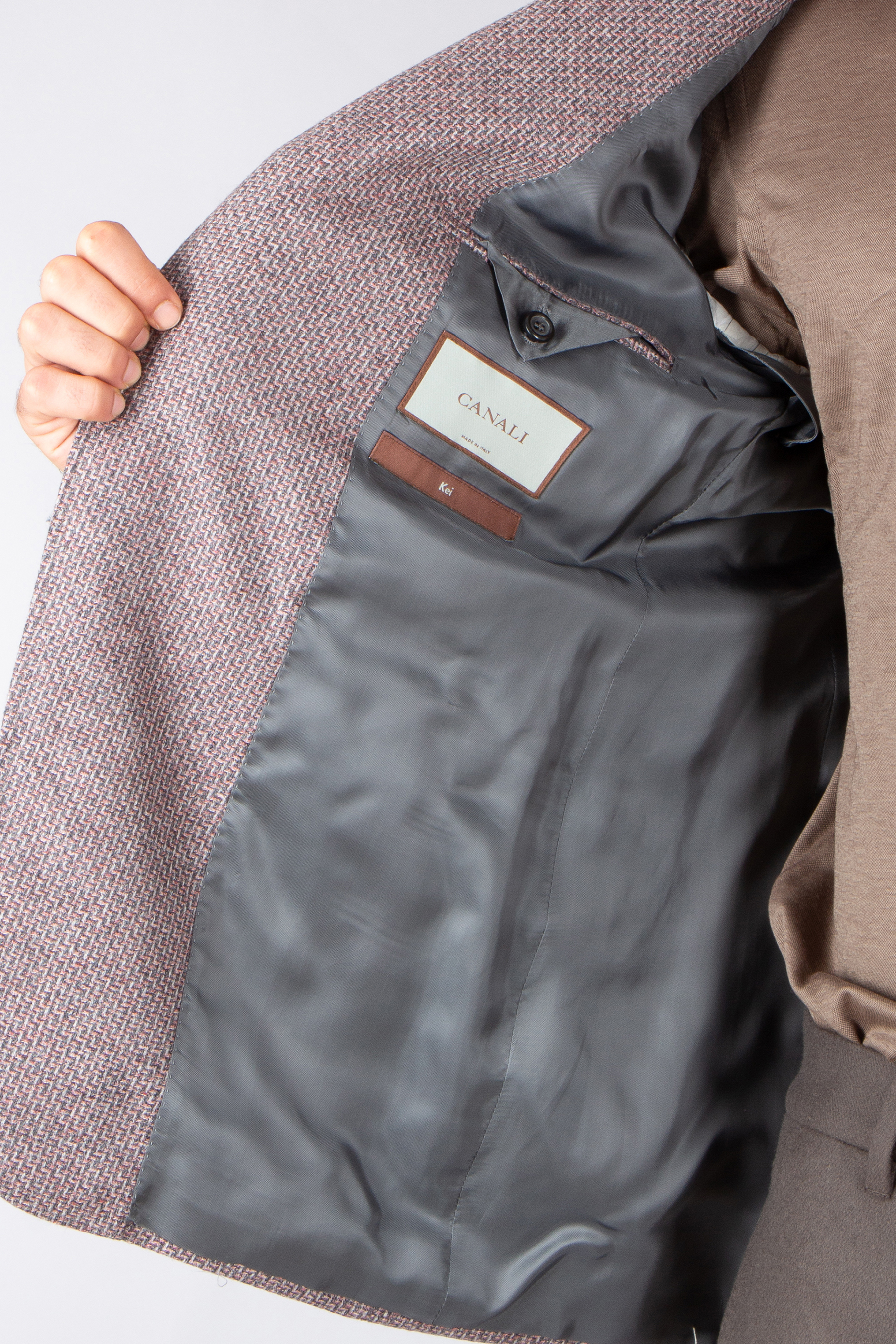 CANALI Modern Fit Micro Patterned Wool Jacket Kei Bekleidung, Mantel, Jacke, Weste