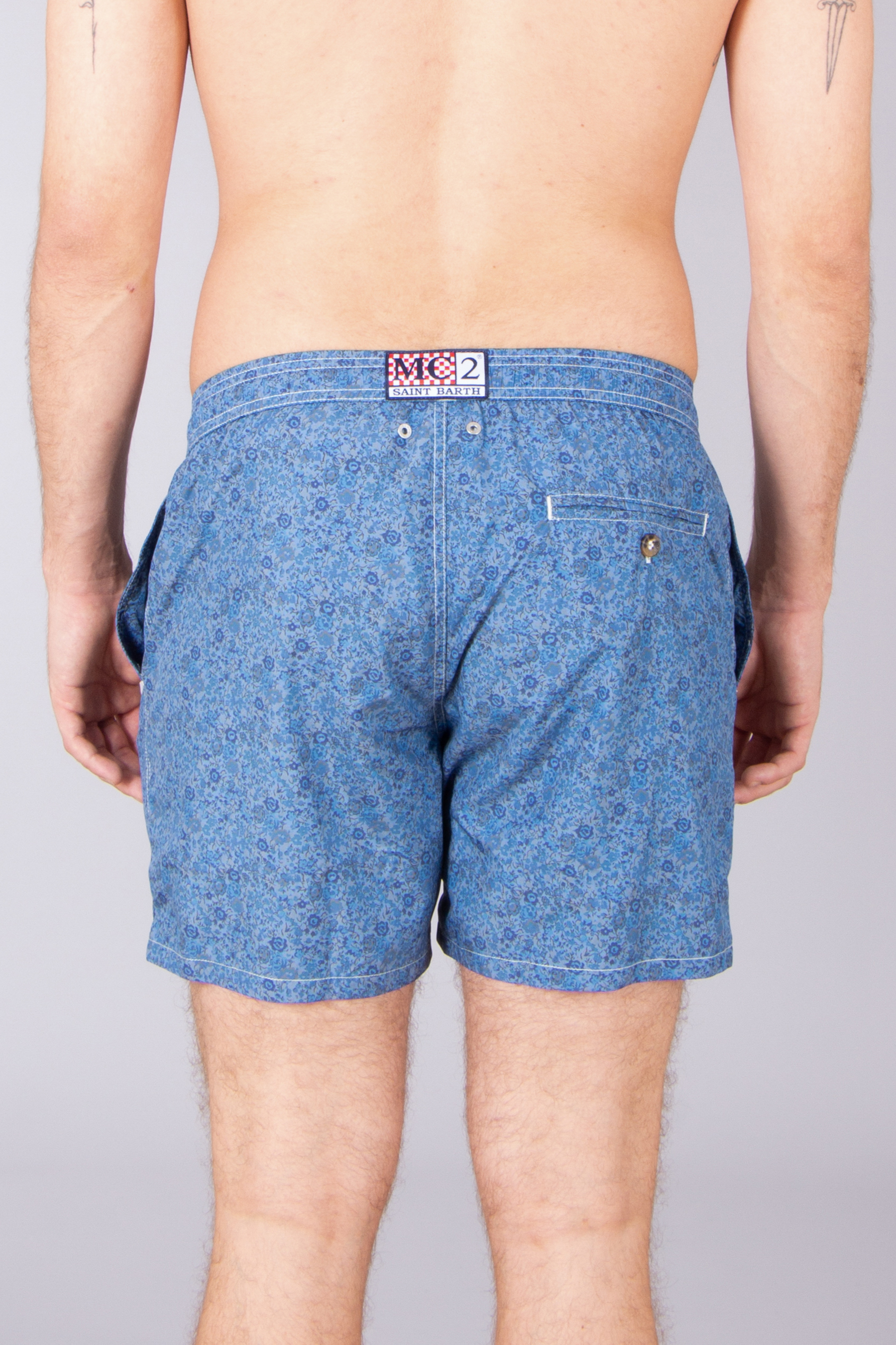 MC 2 SAINT BARTH Emma & Georgina Swim Shorts Lighting Micro Fantasy Bekleidung, Kurze Hosen