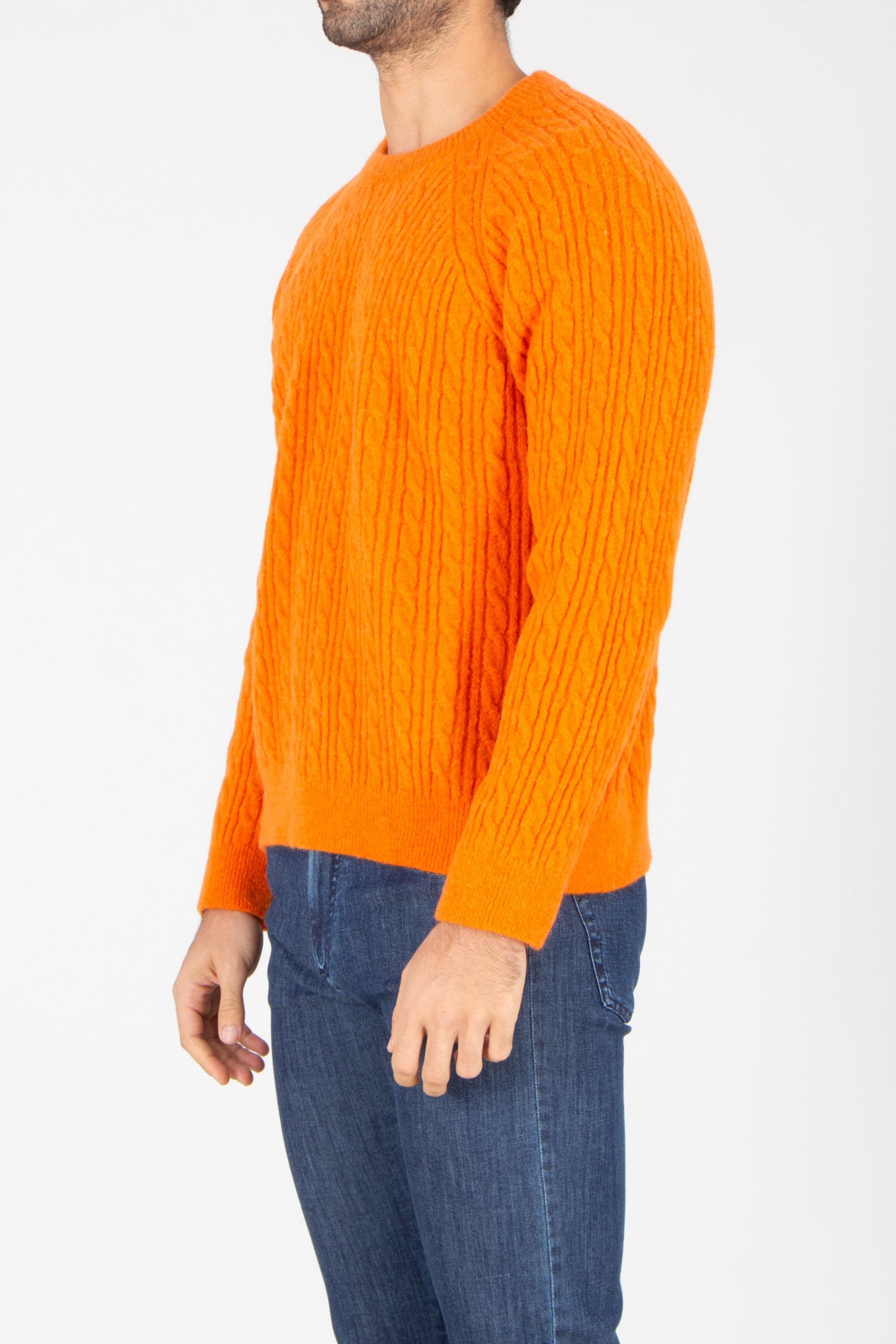 Strickwaren, Pullover, Jeanshose, Mann, Person