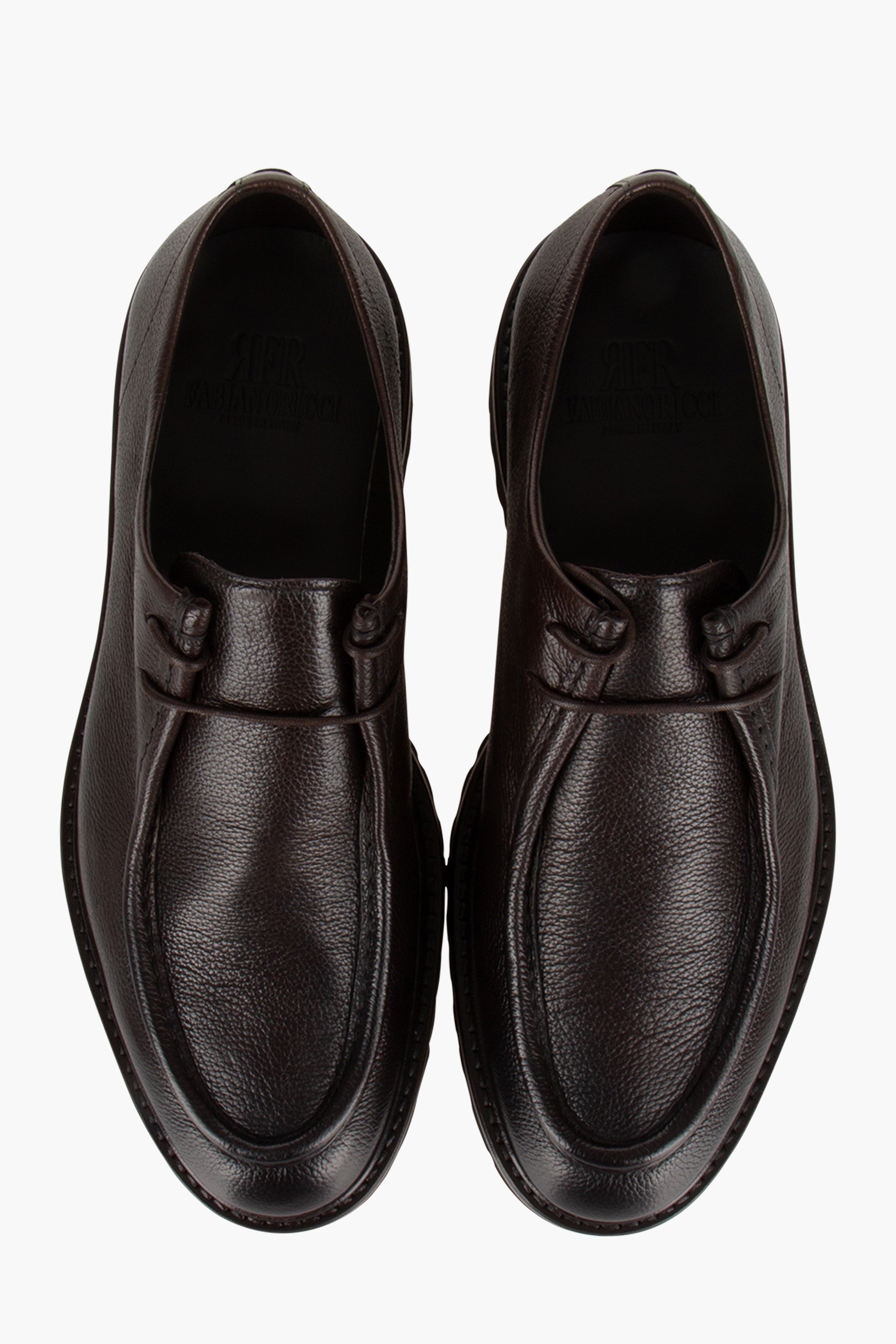 FABIANO RICCI Grained Leather Mocassins Bekleidung, Schuhwerk, Schuh, Sneaker